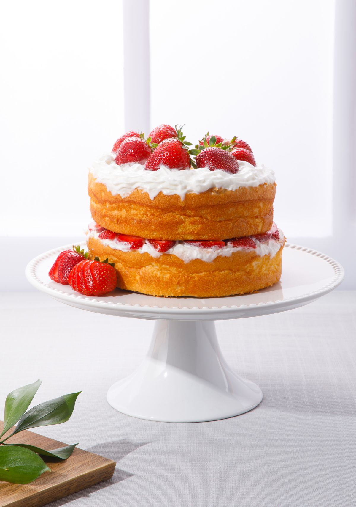 White Beaded Cake Stand