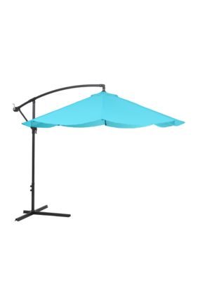 pure garden offset 10 aluminum hanging patio umbrell