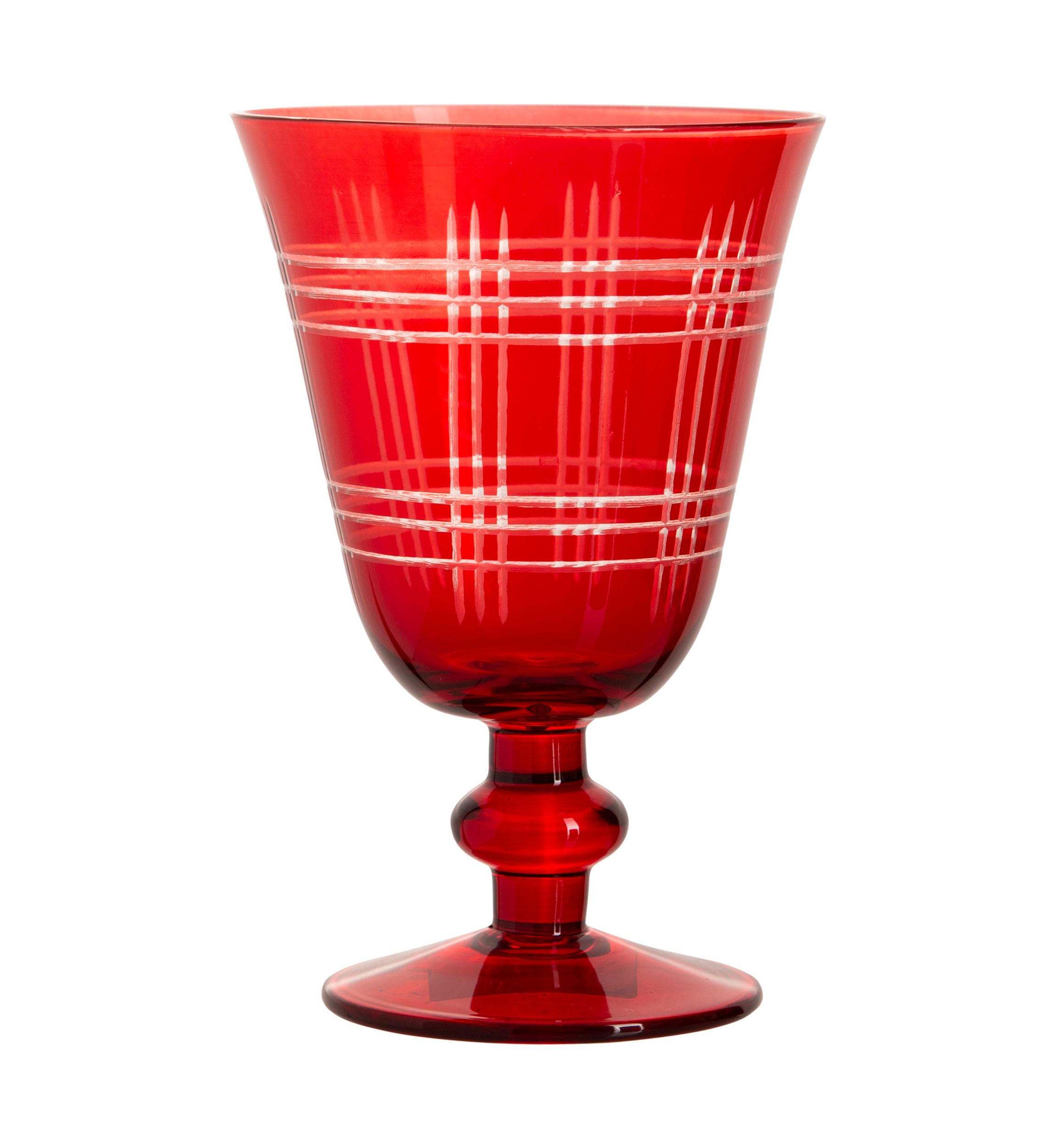 Red Glass Goblet