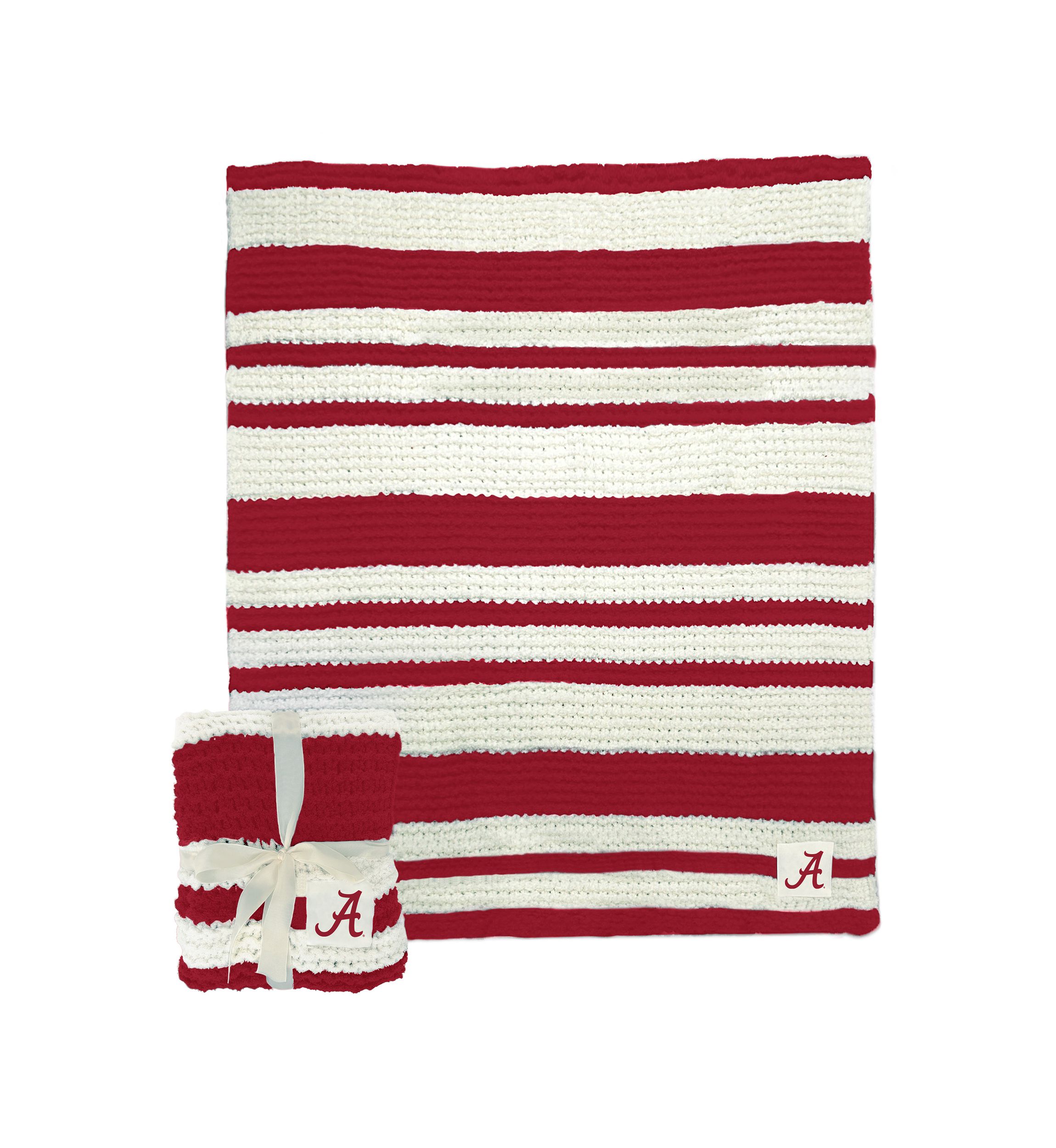 NCAA Alabama Crimson Tide Cable Knit Blanket 