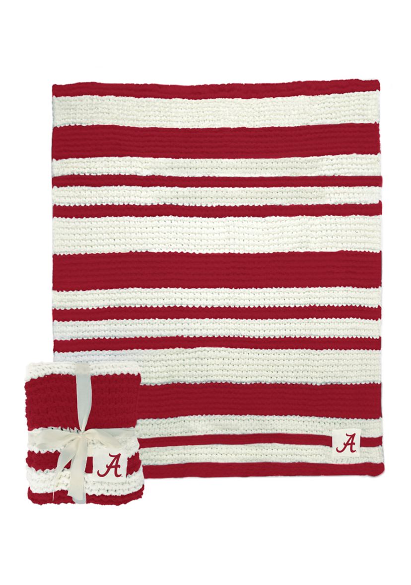 NCAA Alabama Crimson Tide Cable Knit Blanket 