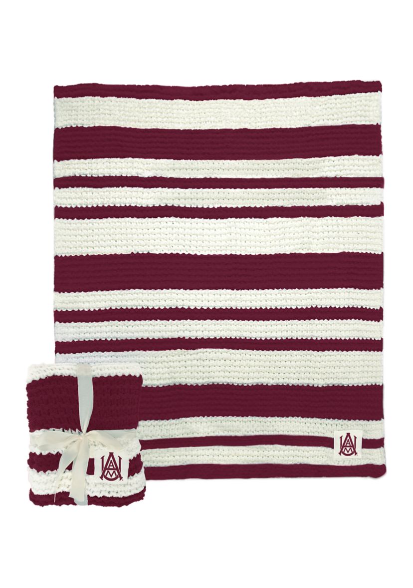 NCAA Alabama A&M Bulldogs Cable Knit Blanket