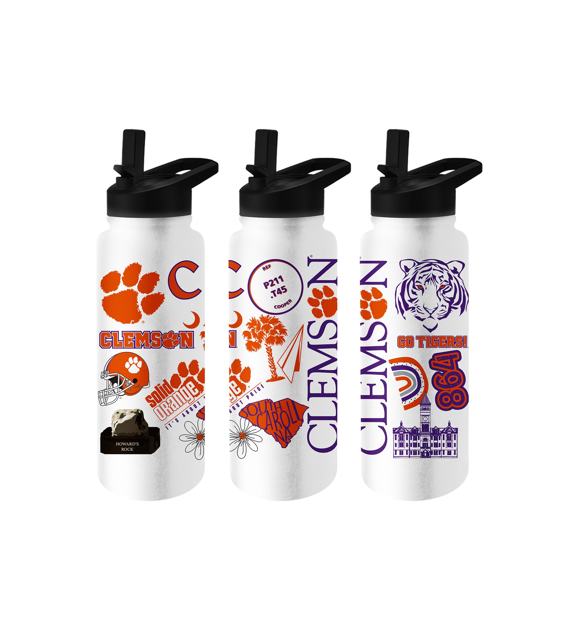 NCAA Clemson Tigers 34 Ounce Quencher Bottle