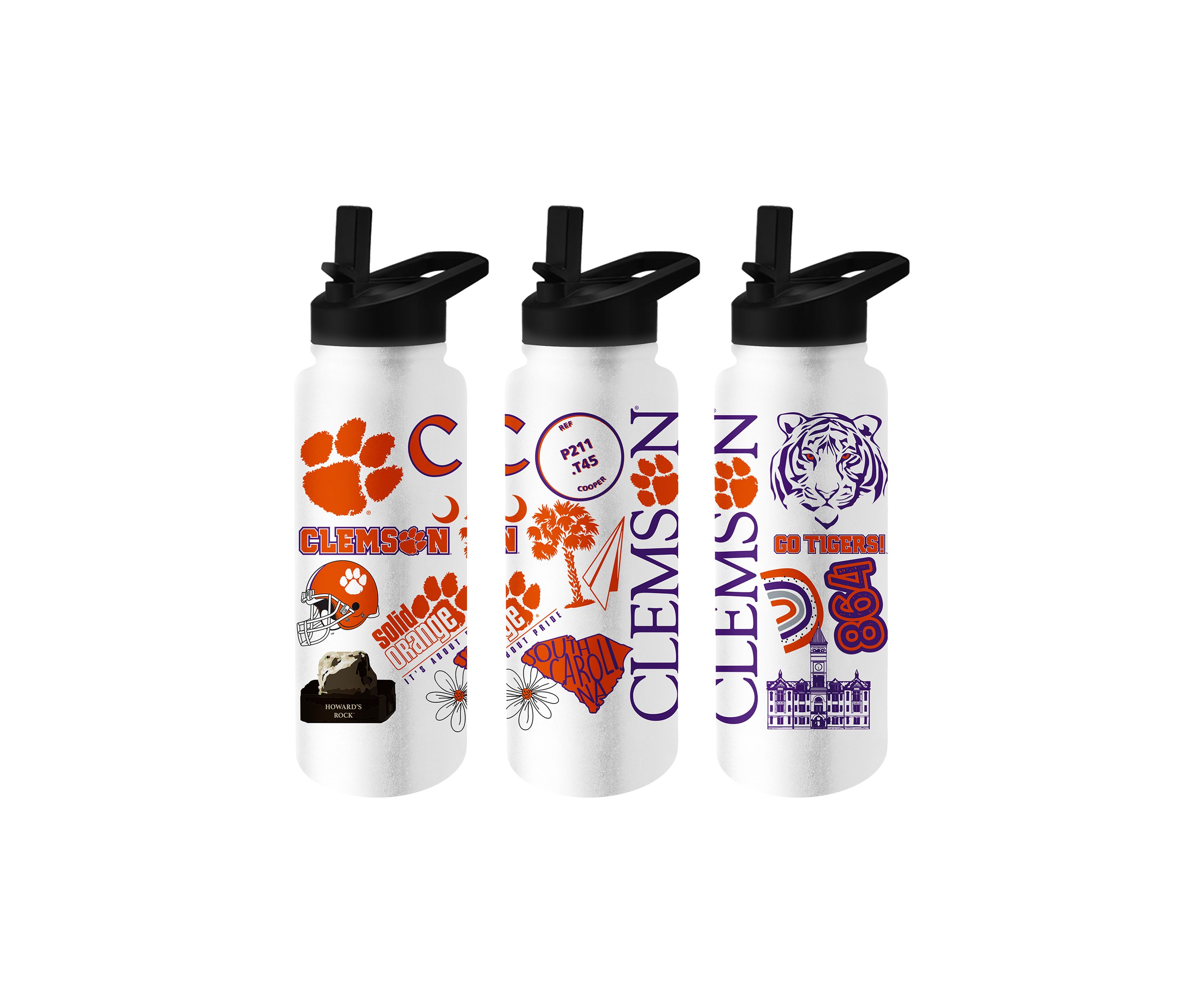 NCAA Clemson Tigers 34 Ounce Quencher Bottle