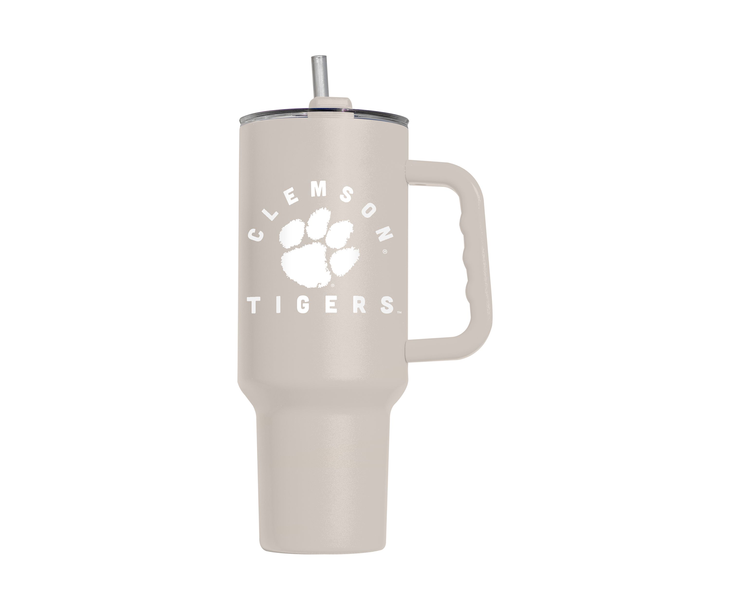 NCAA Clemson Tigers Clemson 40 Ounce Archway Sand Powder Coat Tumbler