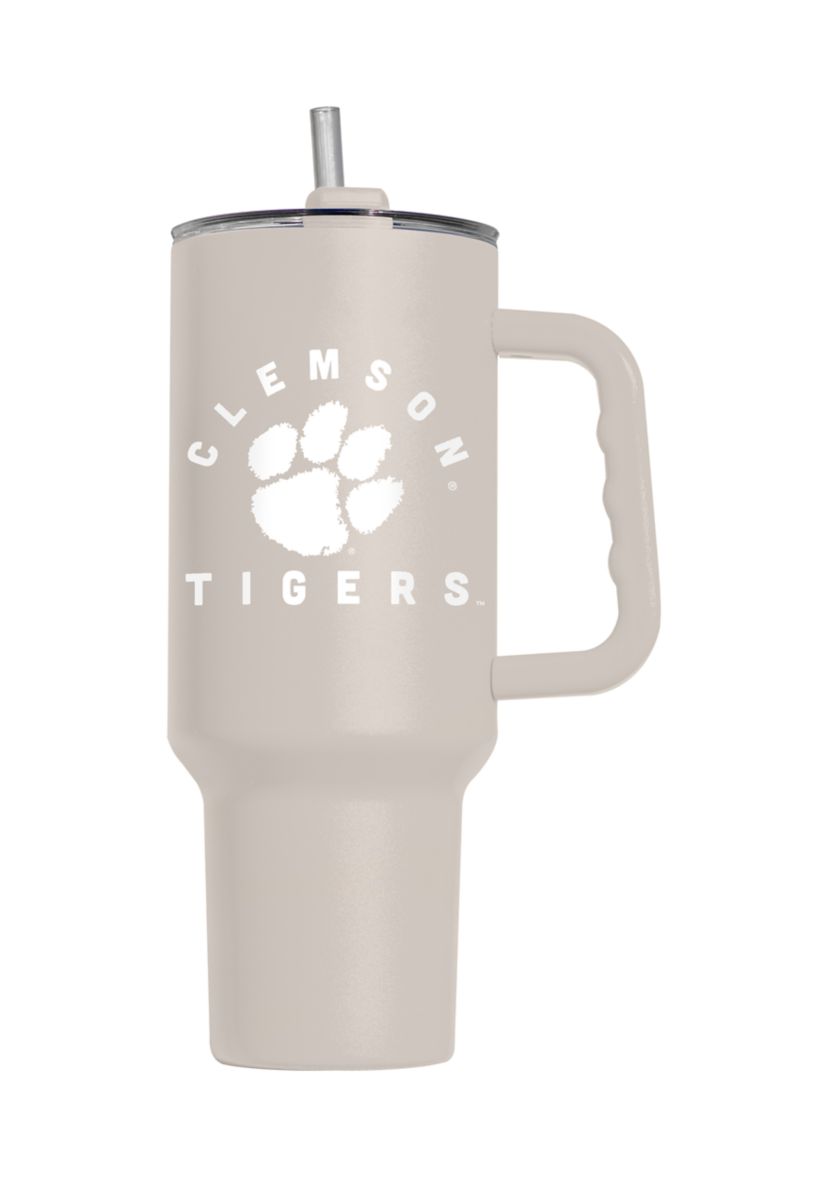 NCAA Clemson Tigers Clemson 40 Ounce Archway Sand Powder Coat Tumbler