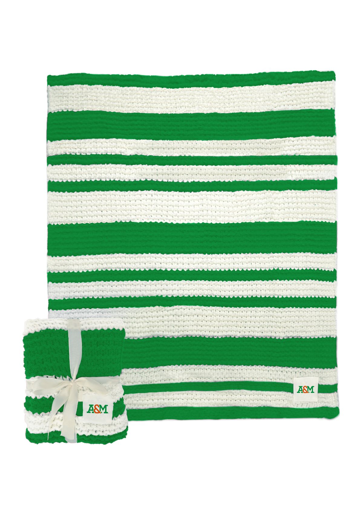 NCAA Florida A&M Rattlers Cable Knit Blanket 