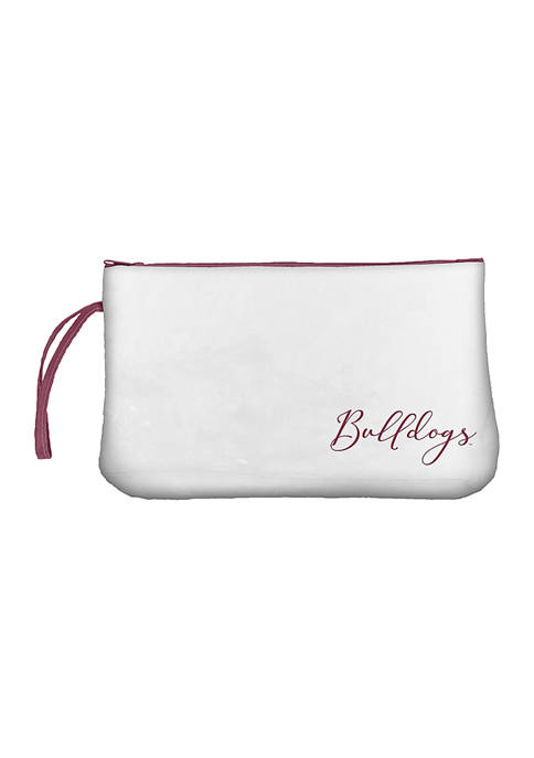 NCAA Mississippi State Bulldogs Script Clear Wristlet