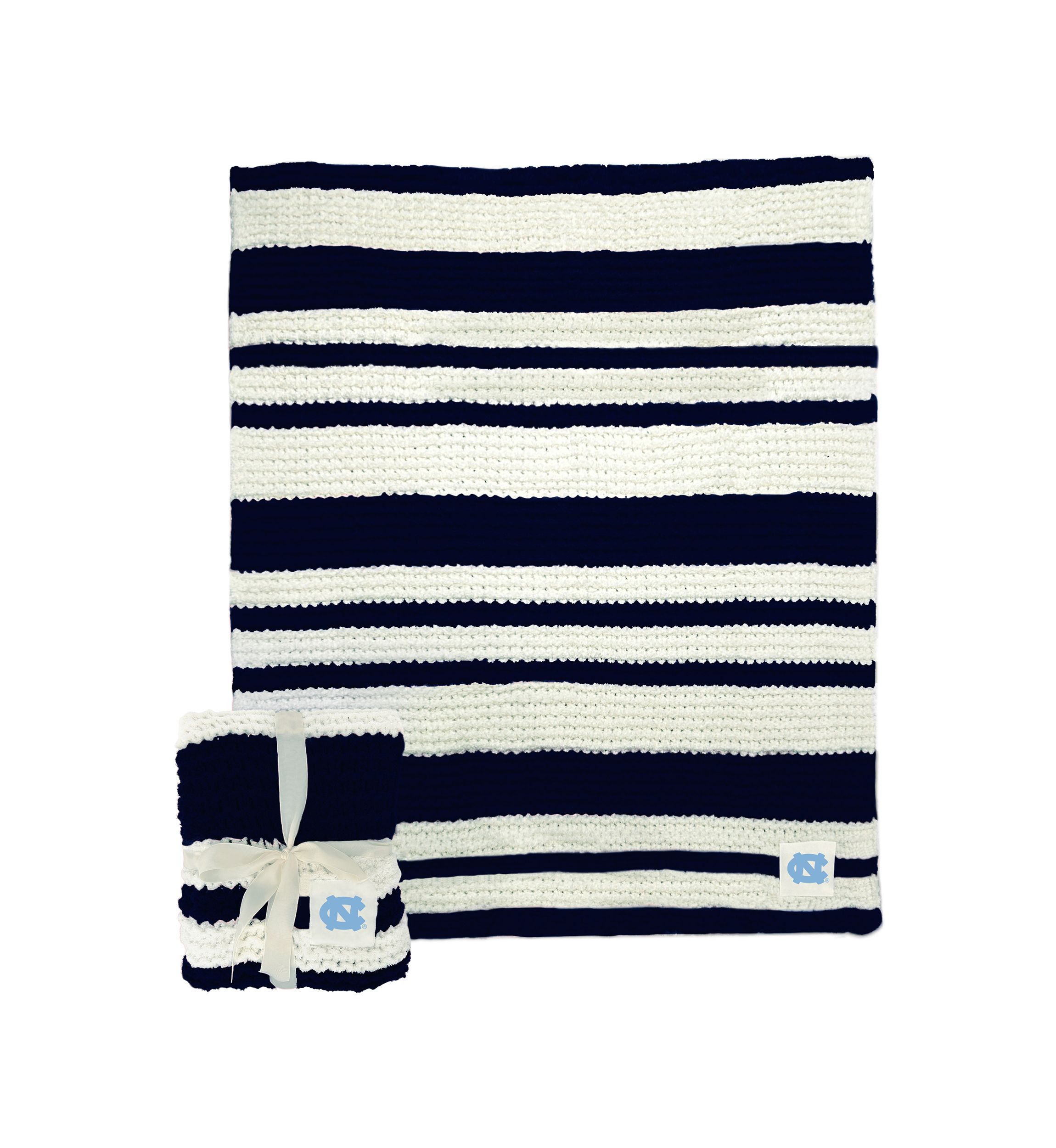 NCAA North Carolina Tar Heels Cable Knit Blanket 