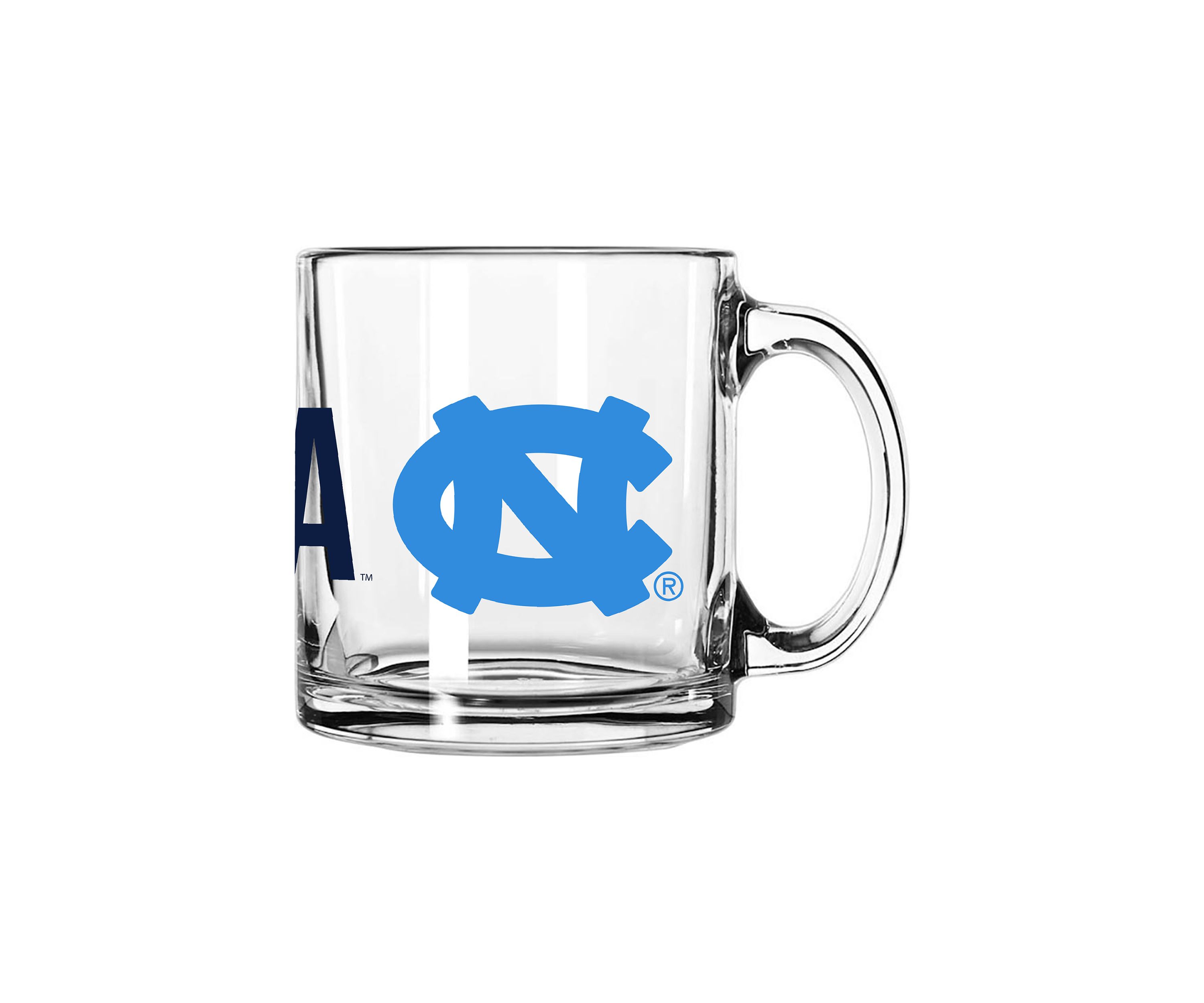 NCAA North Carolina Tar Heels 13 Ounce Overtime Glass Mug