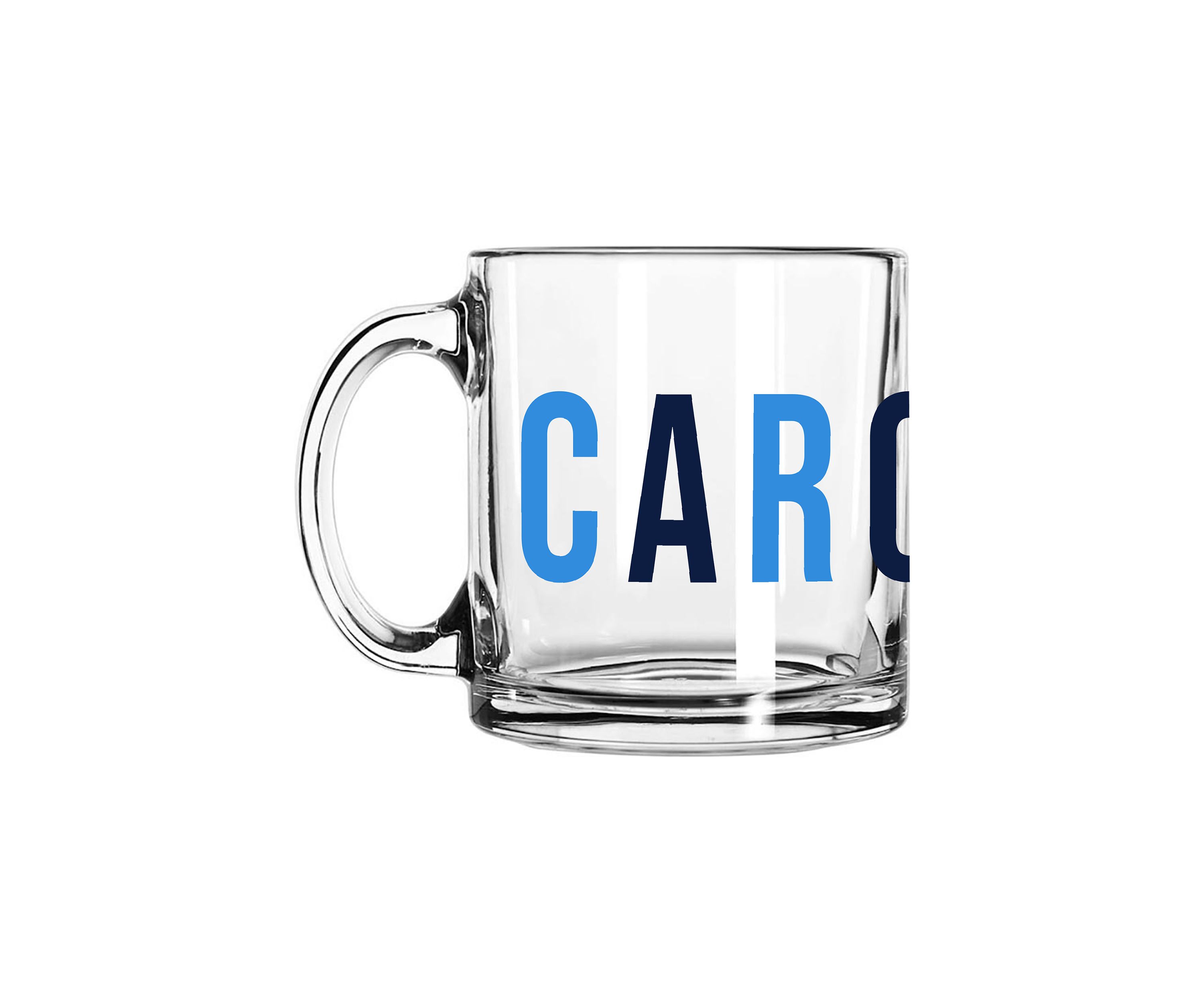 NCAA North Carolina Tar Heels 13 Ounce Overtime Glass Mug