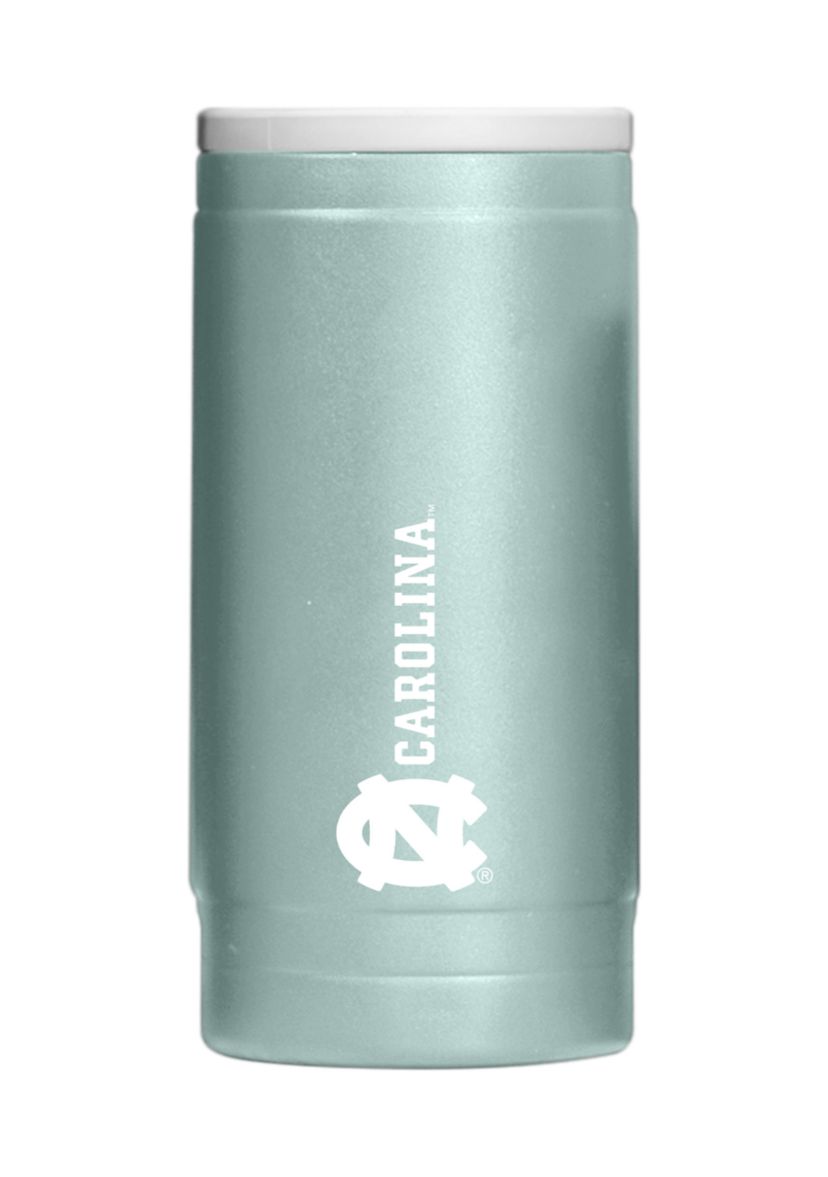 NCAA North Carolina Tar Heels Vertical Powder Coat Slim Can Coolie