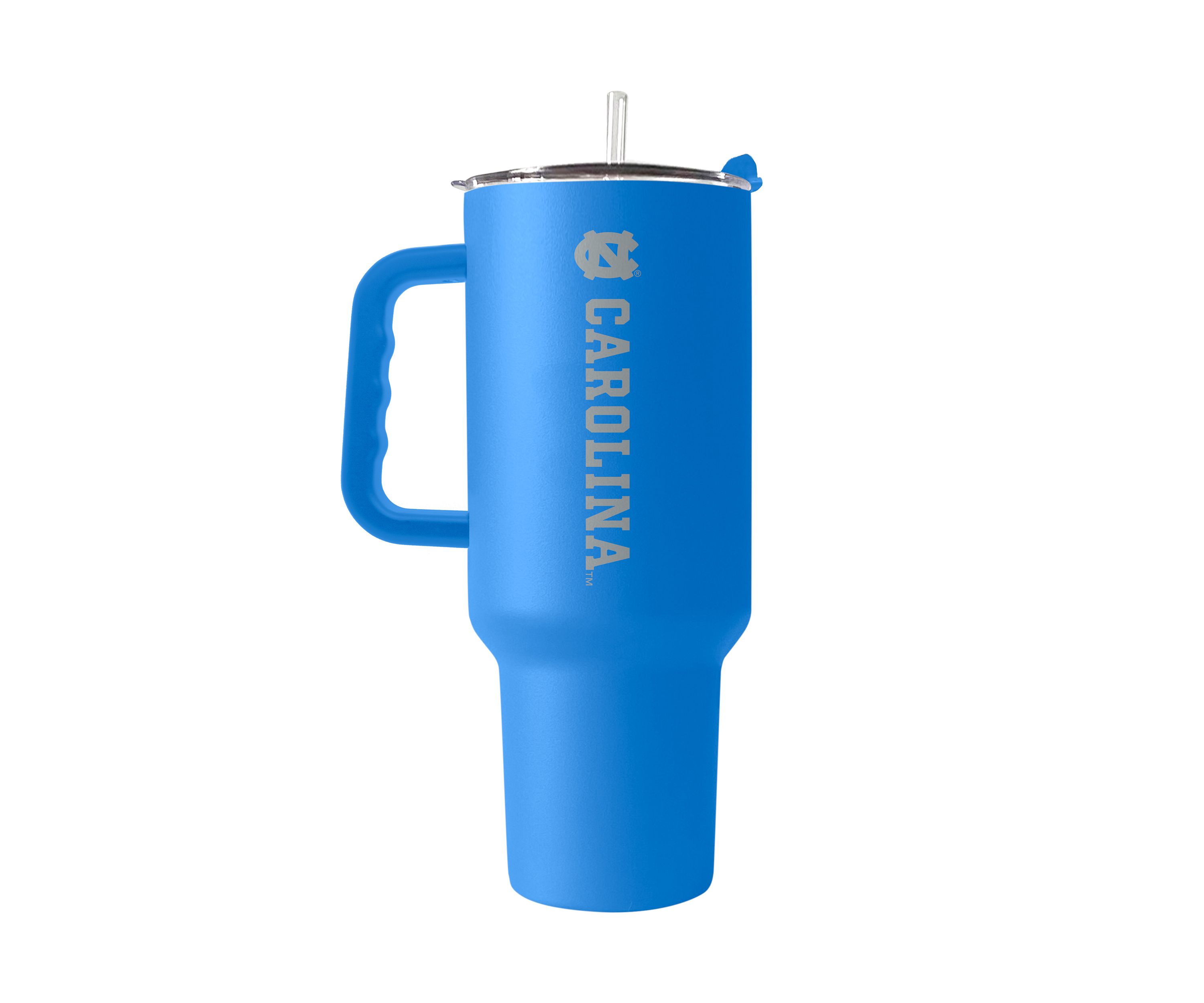 NCAA North Carolina Tar Heels 40 Ounce Etched Tumbler