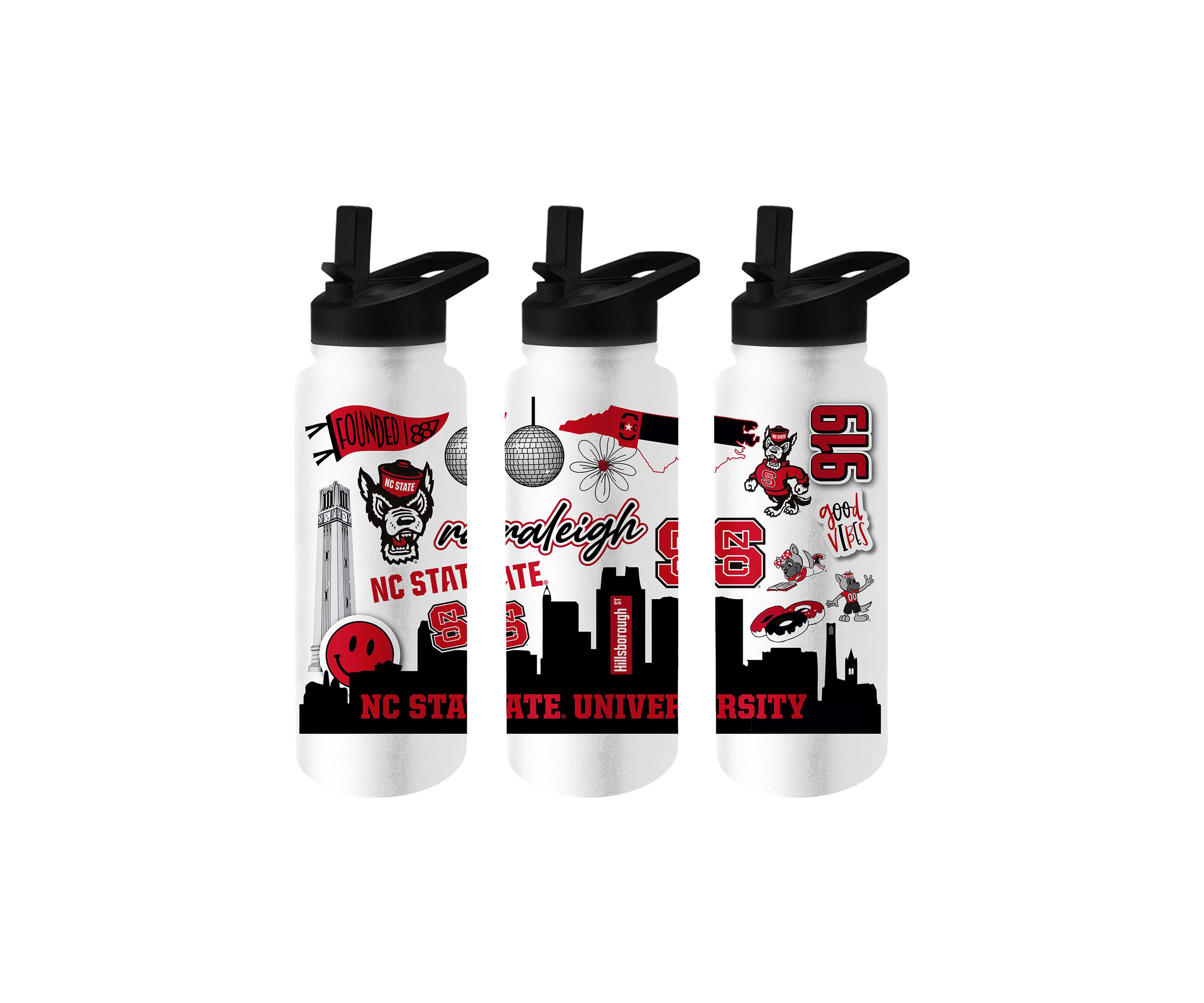 NCAA NC State Wolfpack 34 Ounce Native Quencher Bottle