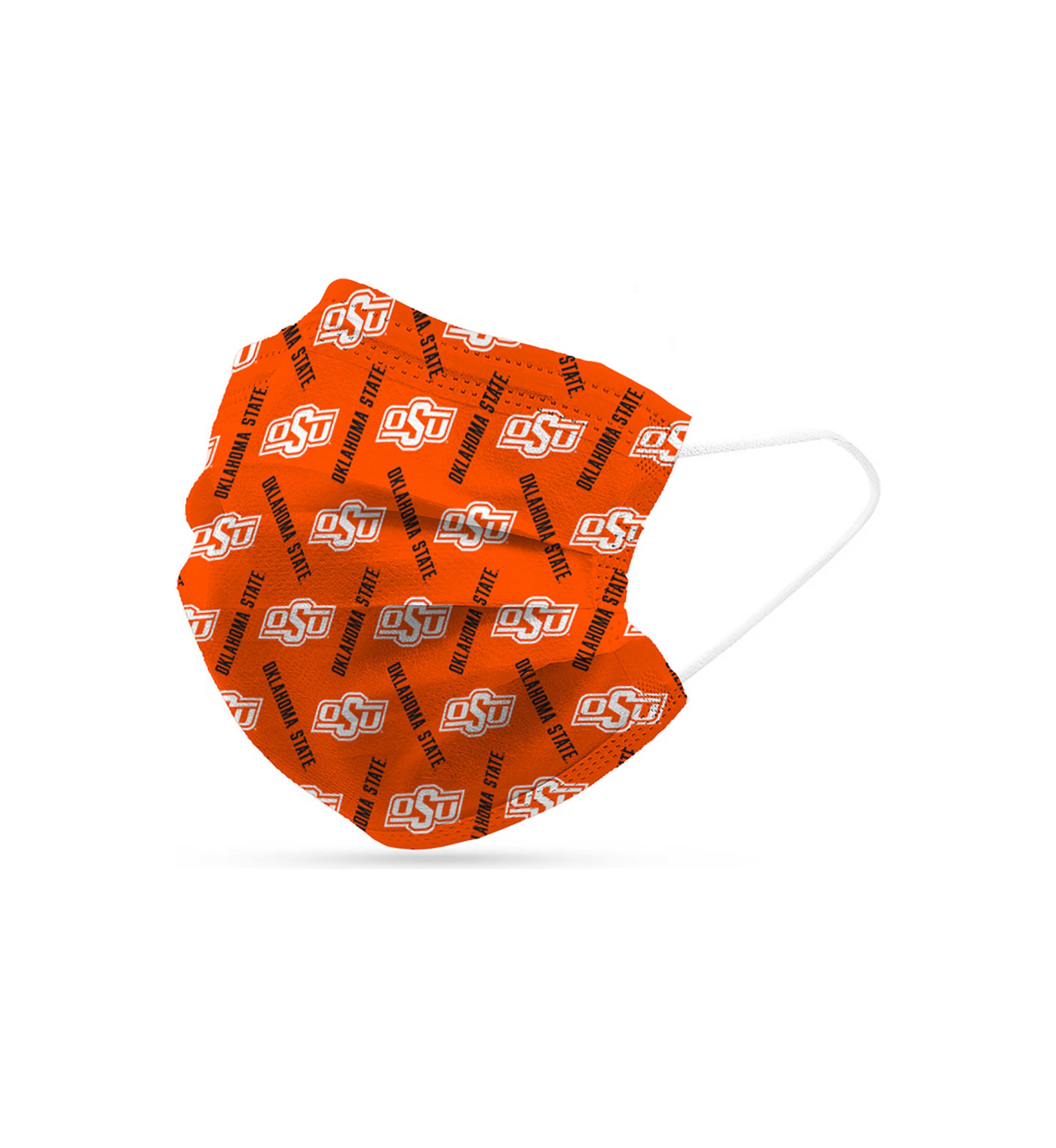 Adult NCAA Oklahoma State Disposable 6 Pack Face Masks