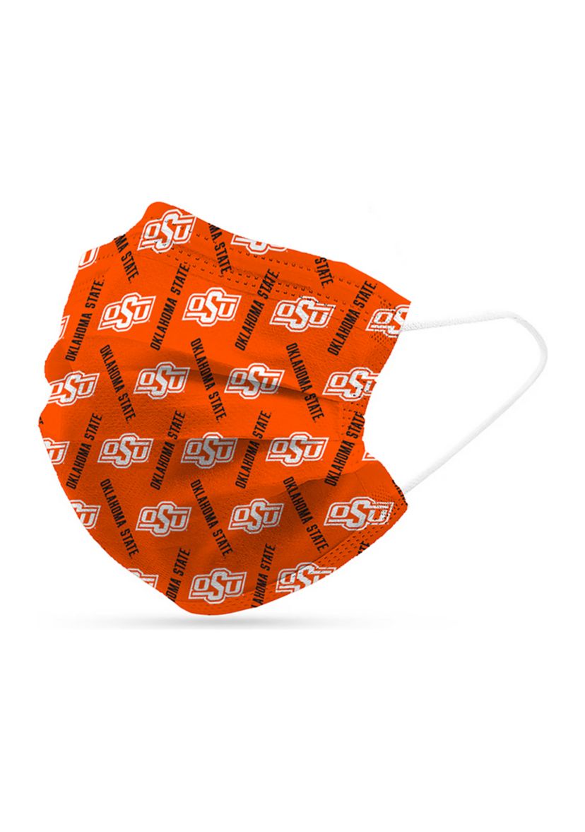 Adult NCAA Oklahoma State Disposable 6 Pack Face Masks