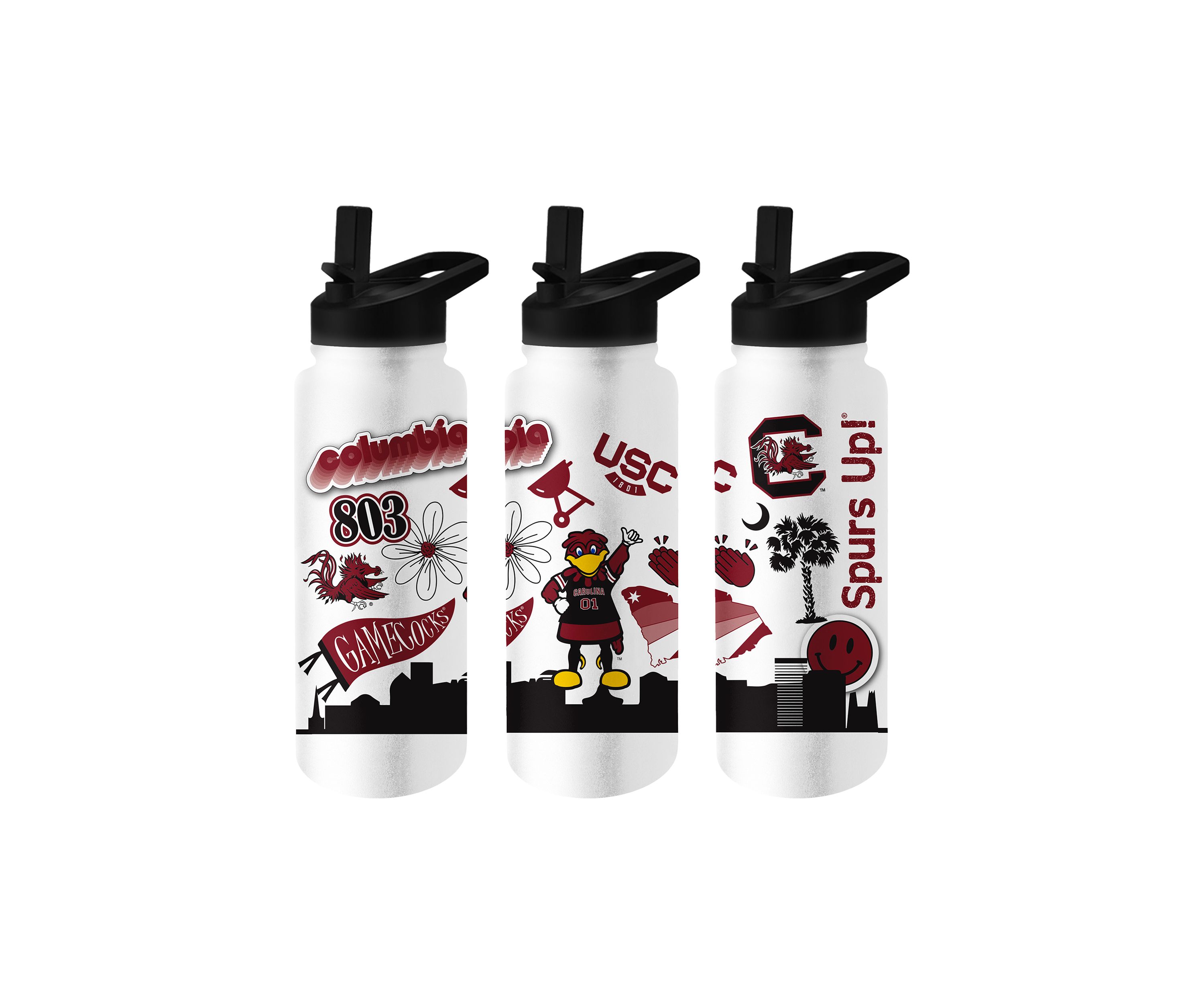 NCAA South Carolina Gamecocks 34 Ounce Quencher Bottle
