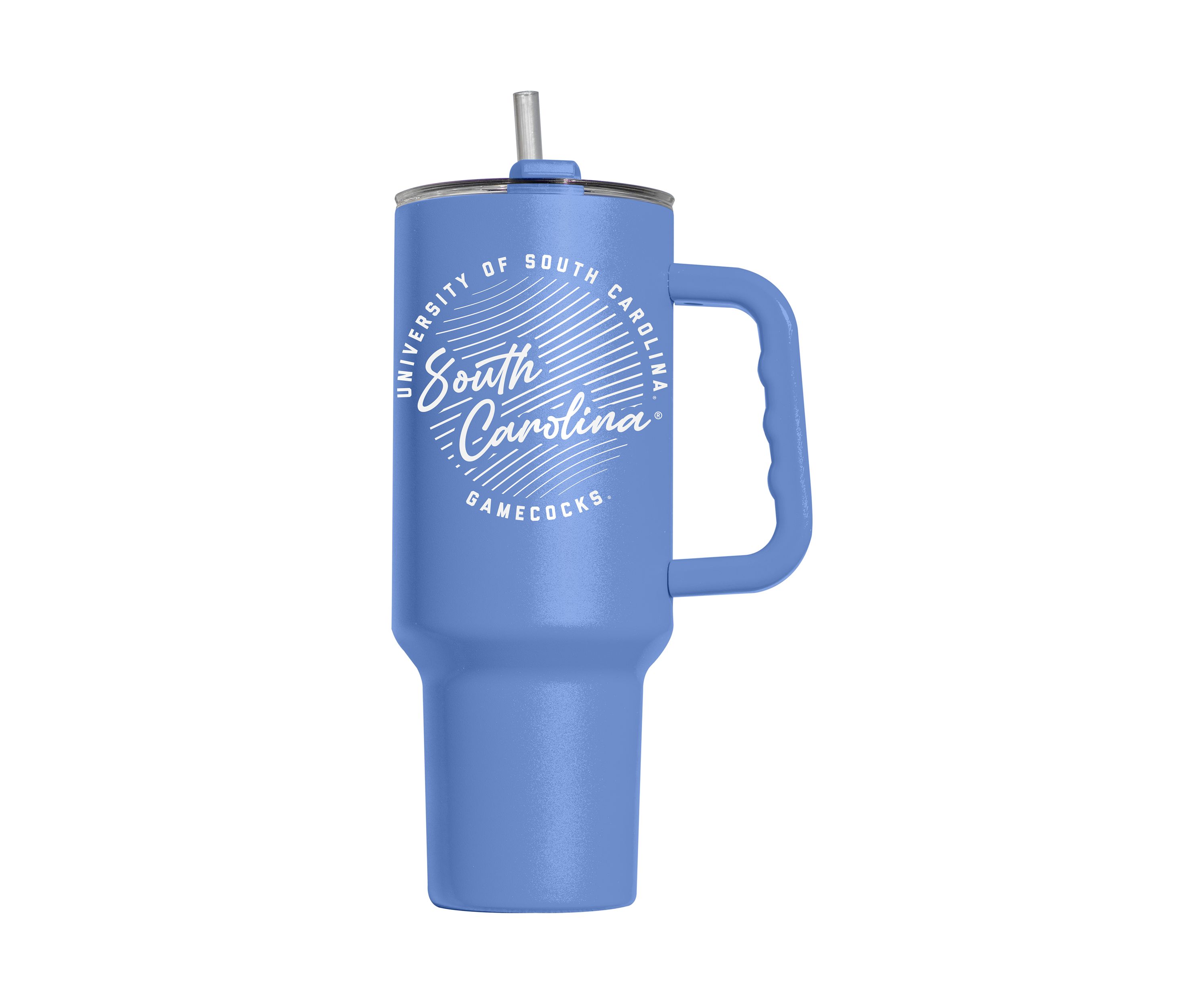South Carolina Gamecocks 40 Ounce Retro Script Arctic Powder Coat Tumbler