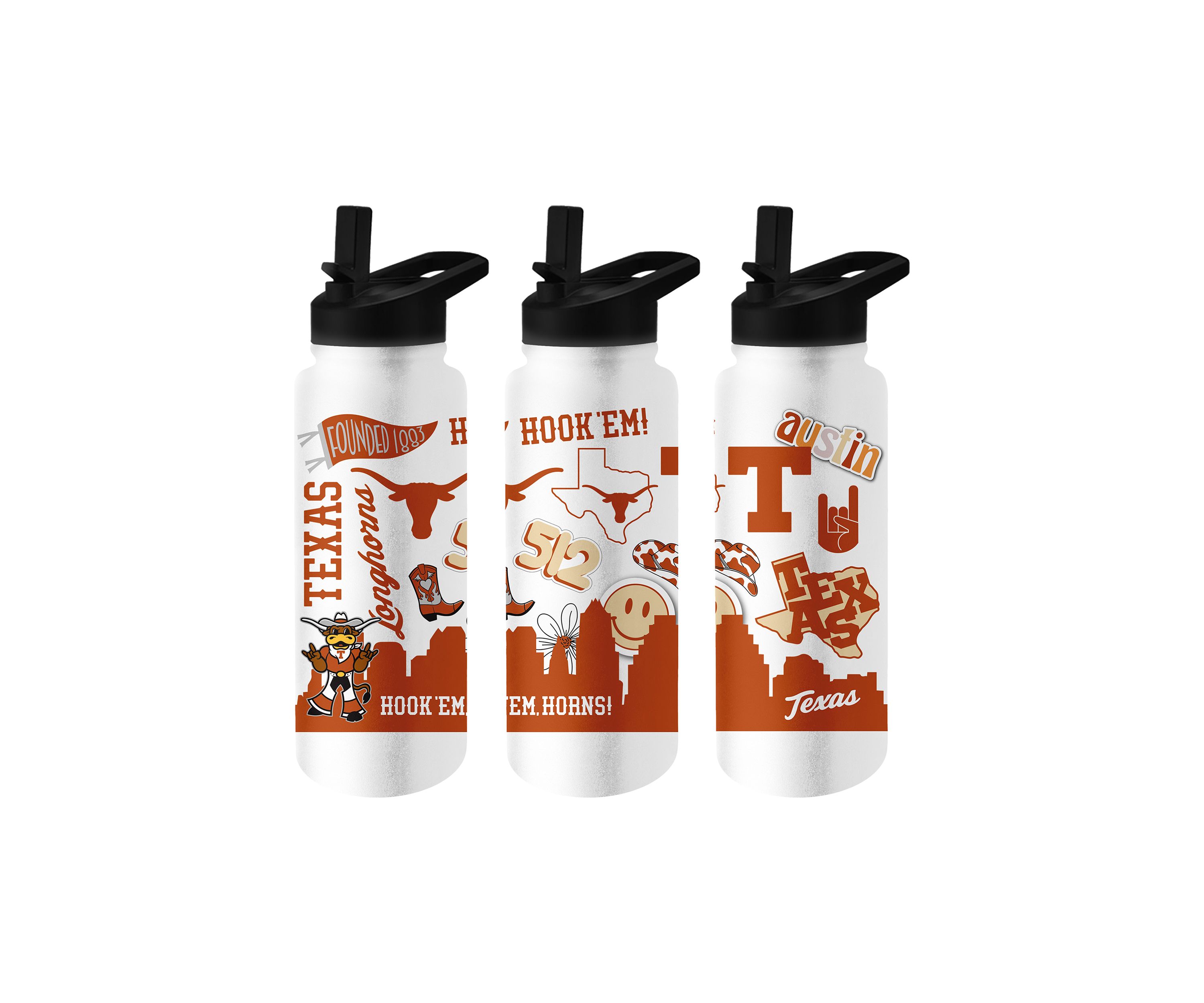 NCAA Texas Longhorns 34 Ounce Native Quencher Bottle