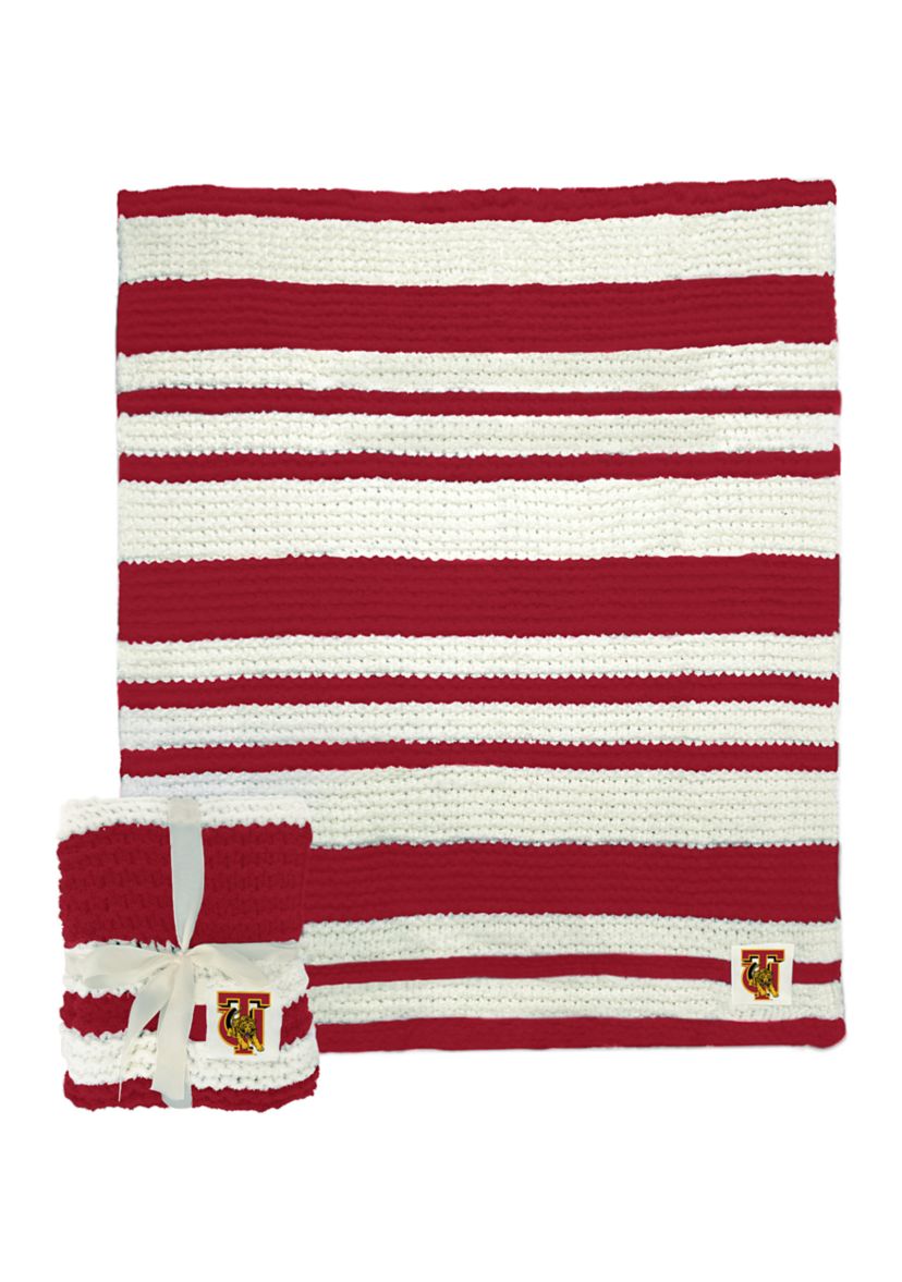 NCAA Tuskegee Golden Tigers Cable Knit Blanket 