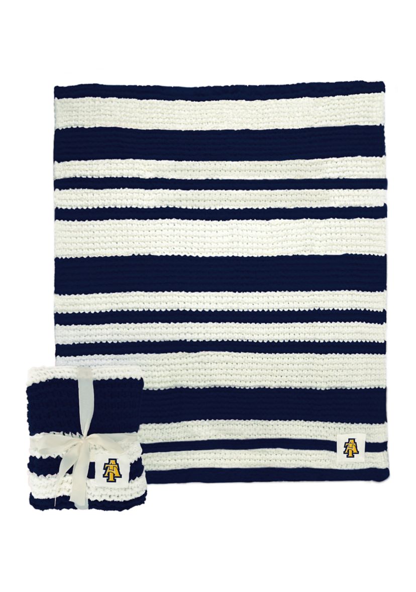 NCAA NC A&T Aggies Cable Knit Blanket 