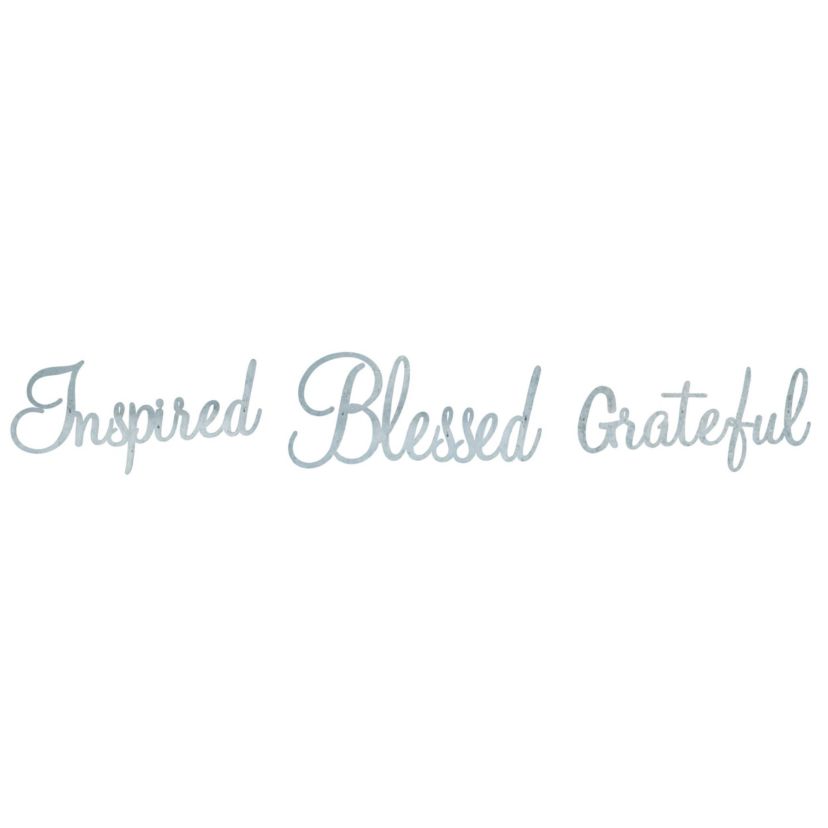 Transpac Metal Hanging Inspirational Words Set of 3 Spring Home Decorations