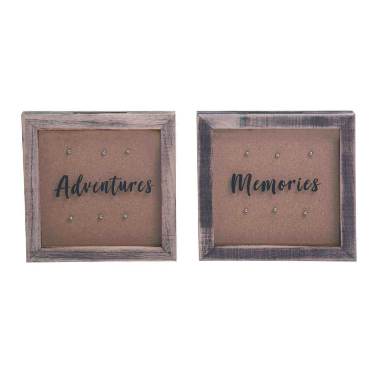 Transpac Memories Shadow Box Frame Set of 2 Spring Home Decorations