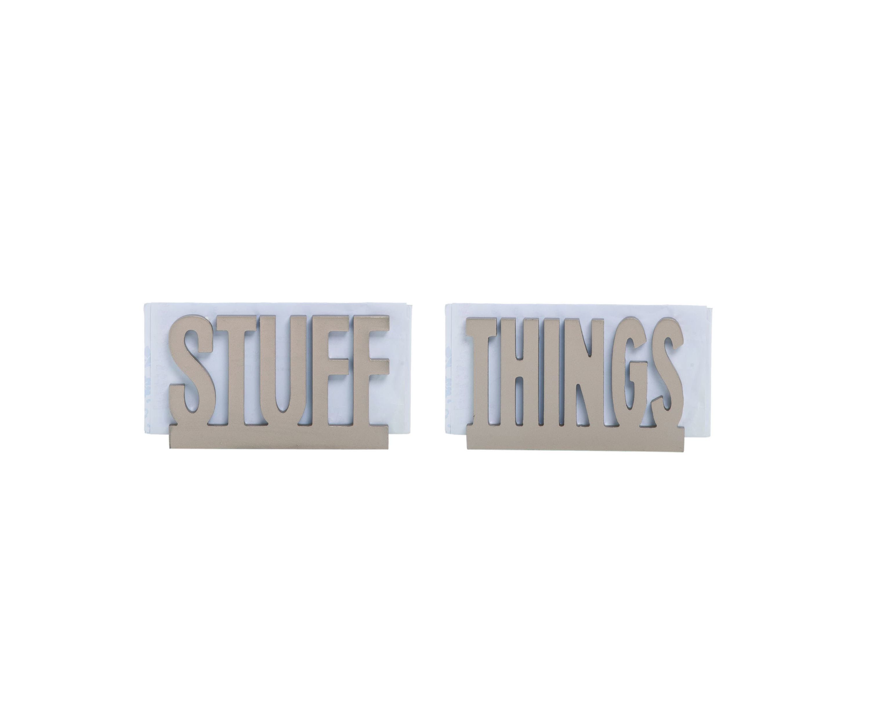 Transpac MDF Stuff/Things Organizer Set of 2 Spring Home Decorations