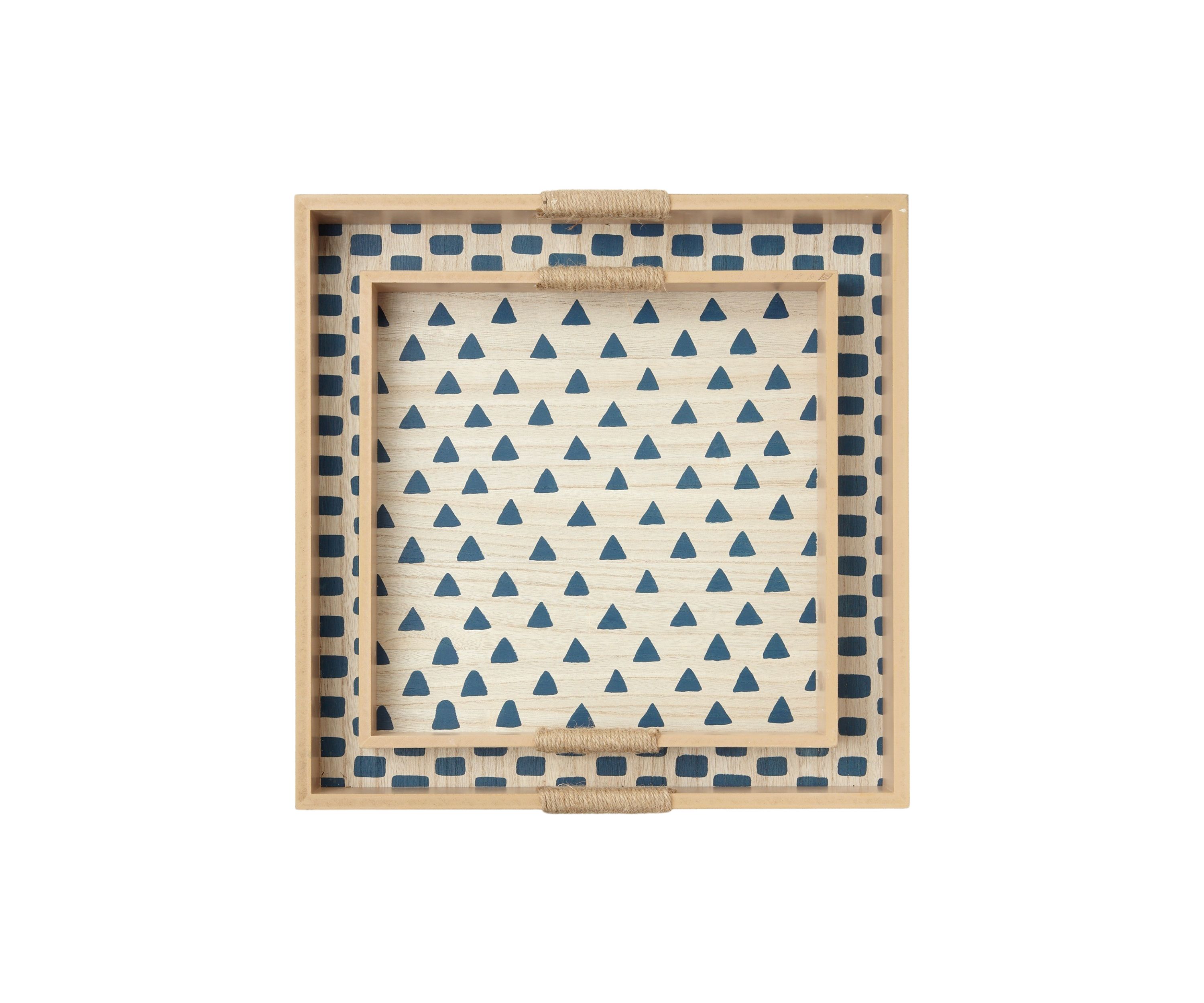 Small Blue Rectangle Tray