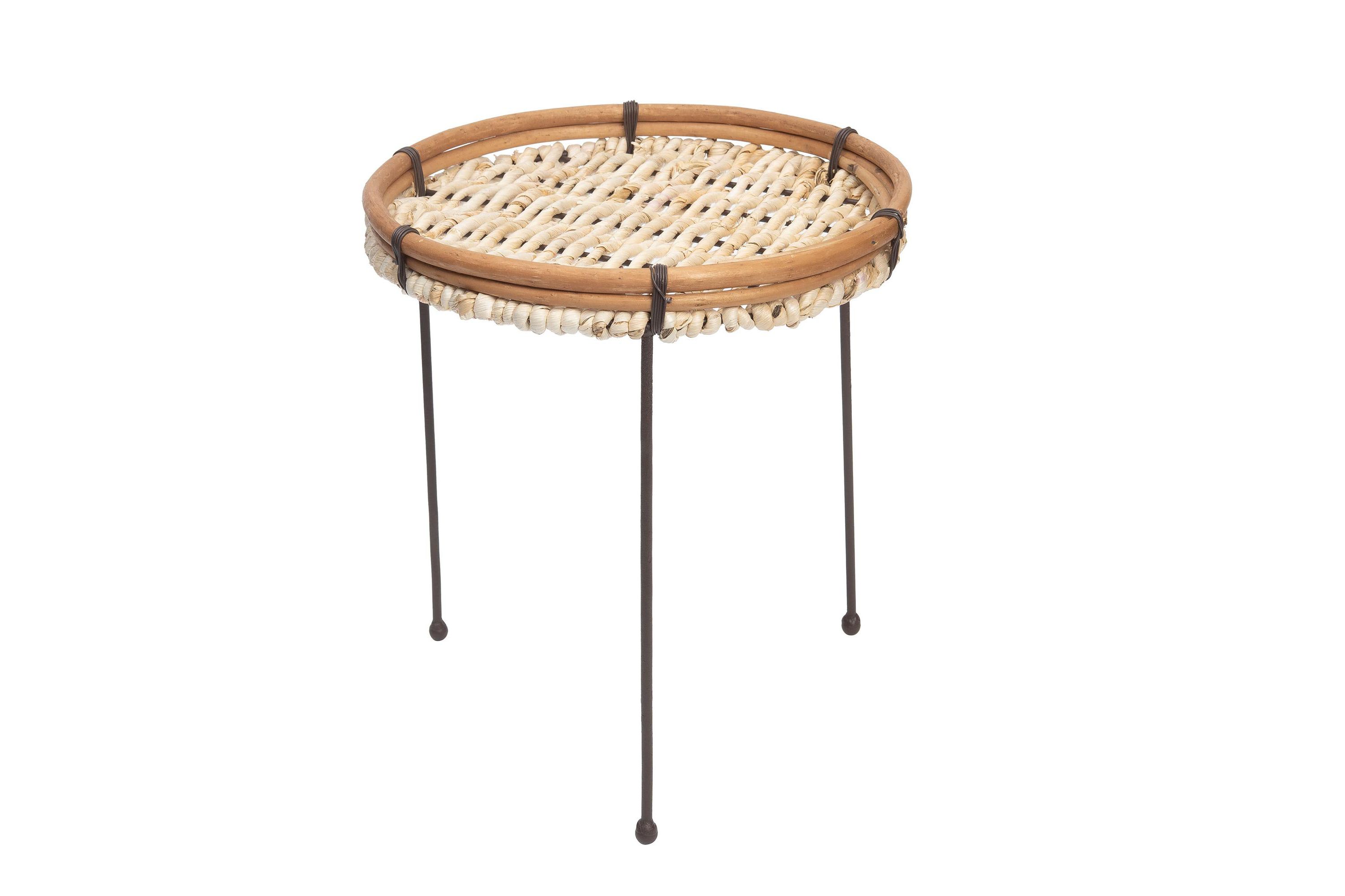 Transpac Wood 11.41 in. Brown Everyday Pin Leg Plant Stand