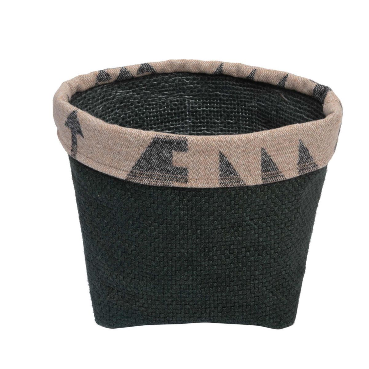 Transpac Natural Fiber 8.66 in. Multicolor Spring Round Bag