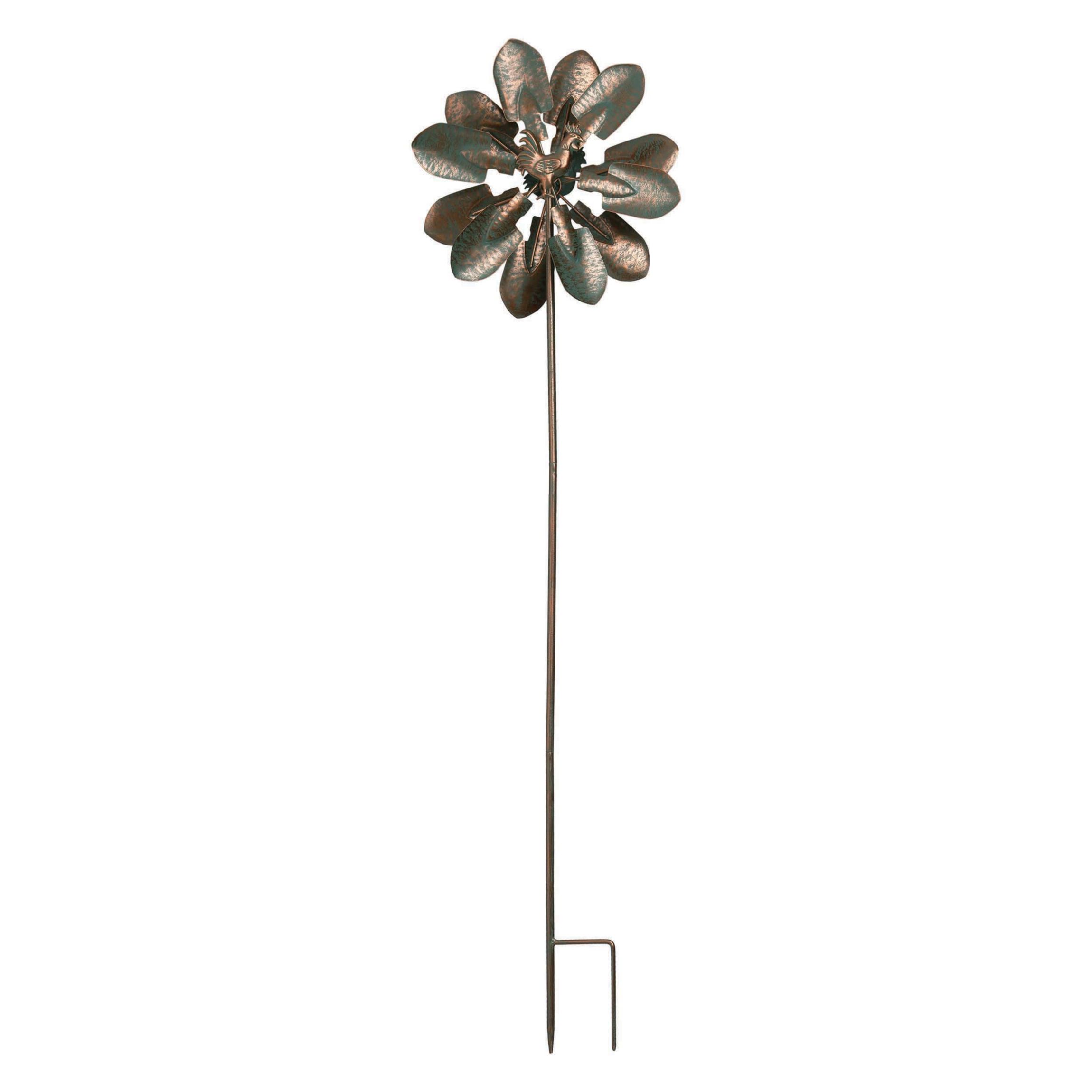 Transpac Metal 50.5 in. Bronze Spring Garden Trowel Yardstake
