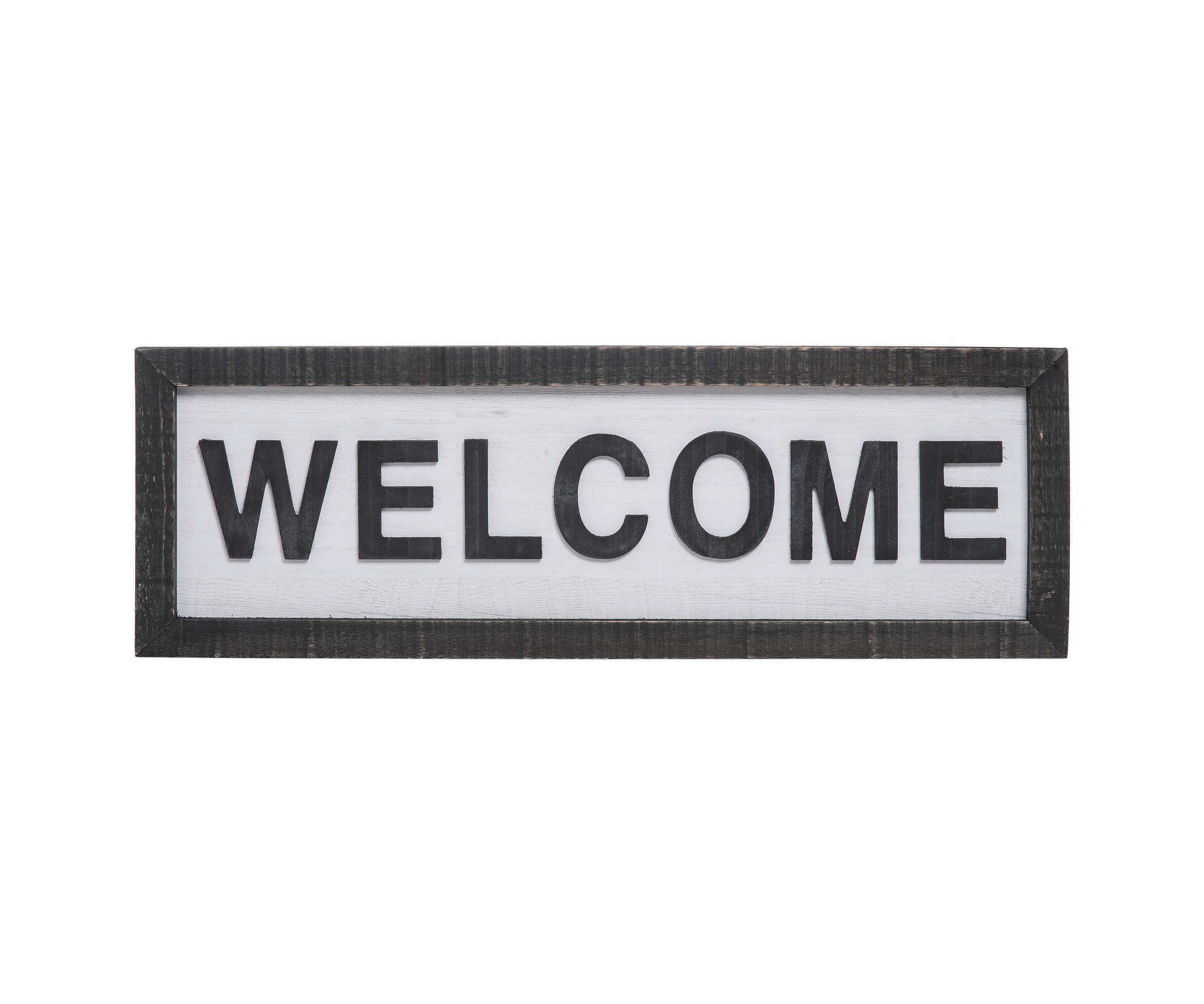 Transpac Wood 23.62 in. Multicolor Spring Welcome Statement Decor