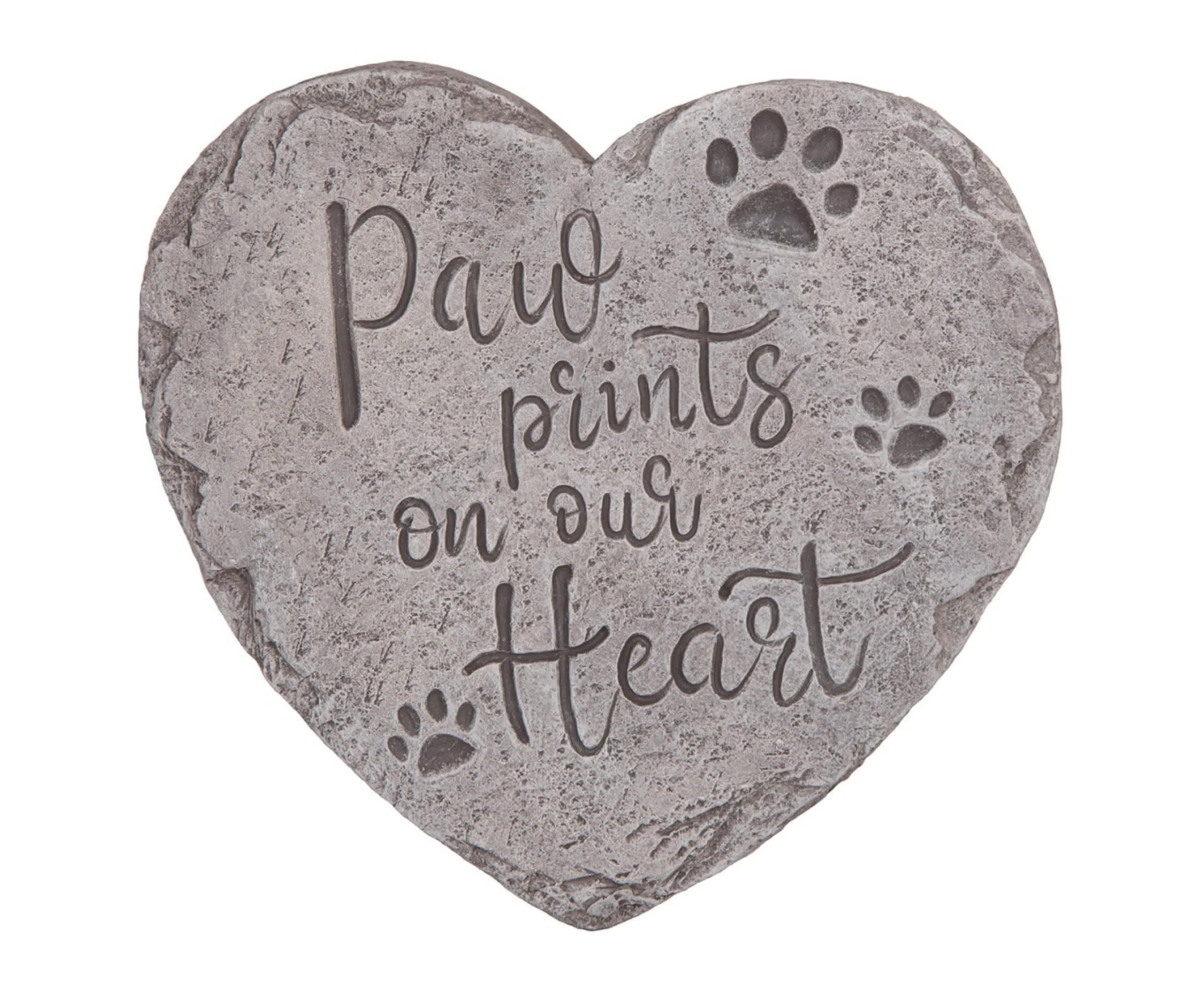 Transpac Stone 9.75" Gray Spring Pet Memorial Stepping Stone