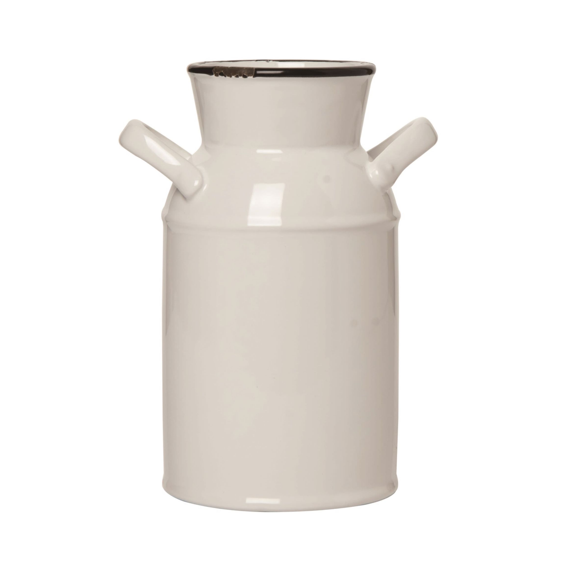 Transpac Ceramic 7.5" White Spring Vintage Style Milk Jug
