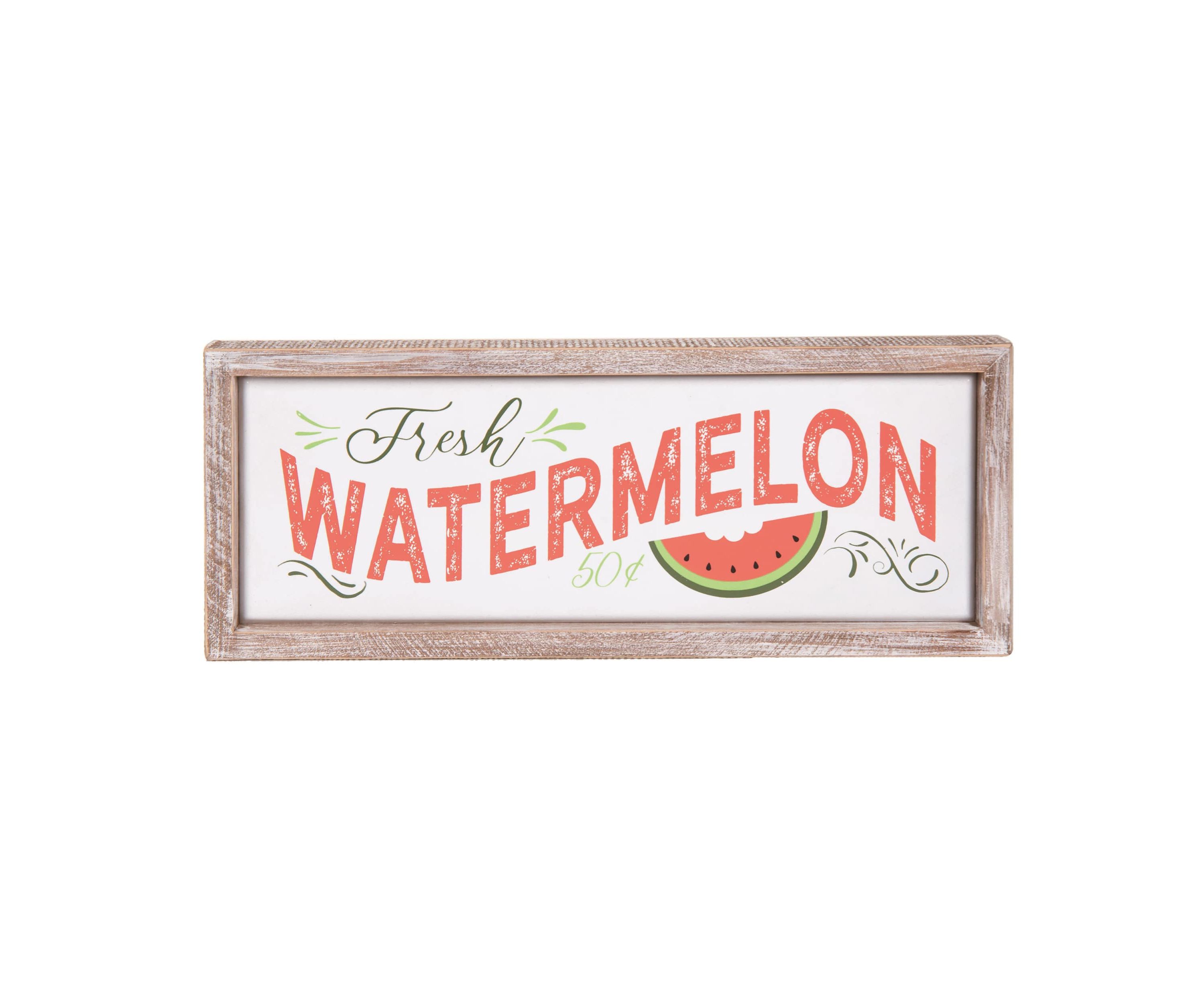 Transpac Wood 15.98" Multicolor Spring Fresh Watermelon Sign Wall Decor