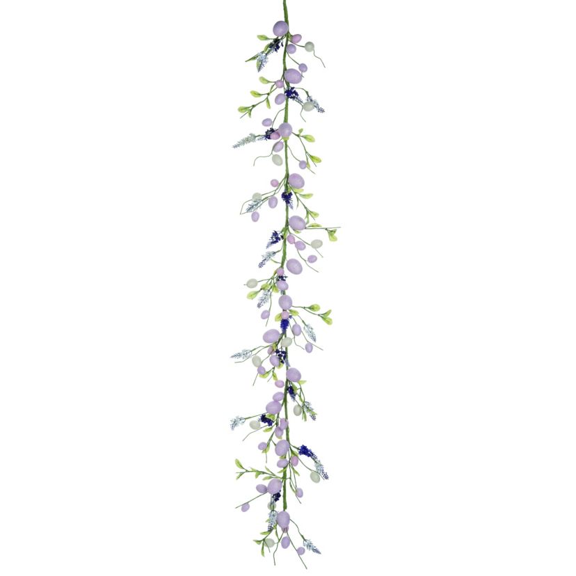 Transpac Foam 60 in. Multicolor Easter Pastel Egg Garland