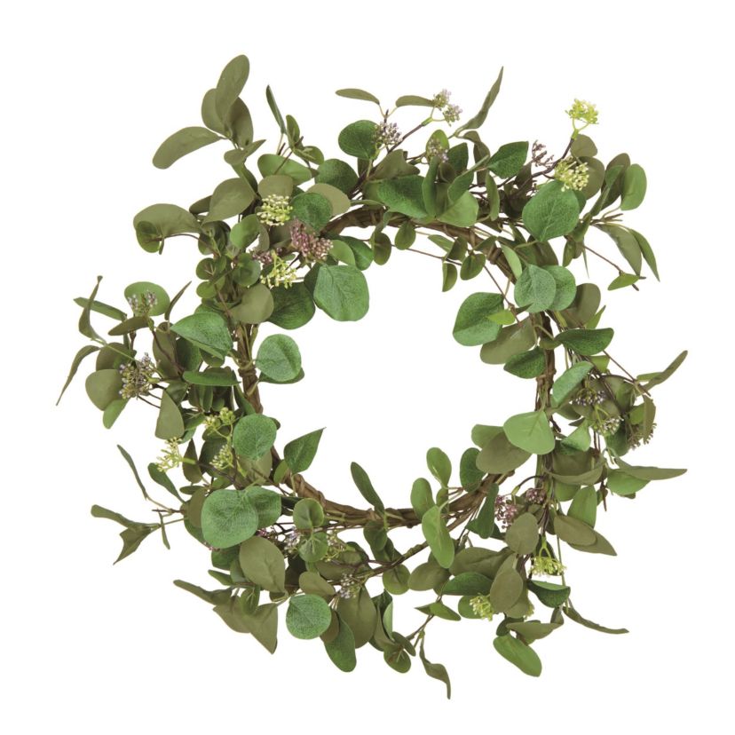Transpac Foam 24" Multicolor Spring Greenery Bunch Wreath