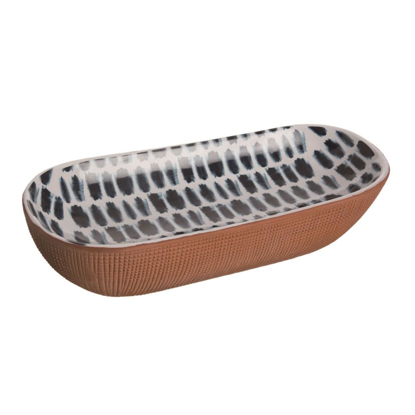 Transpac Ceramic Multicolor Everyday Bread Bowl