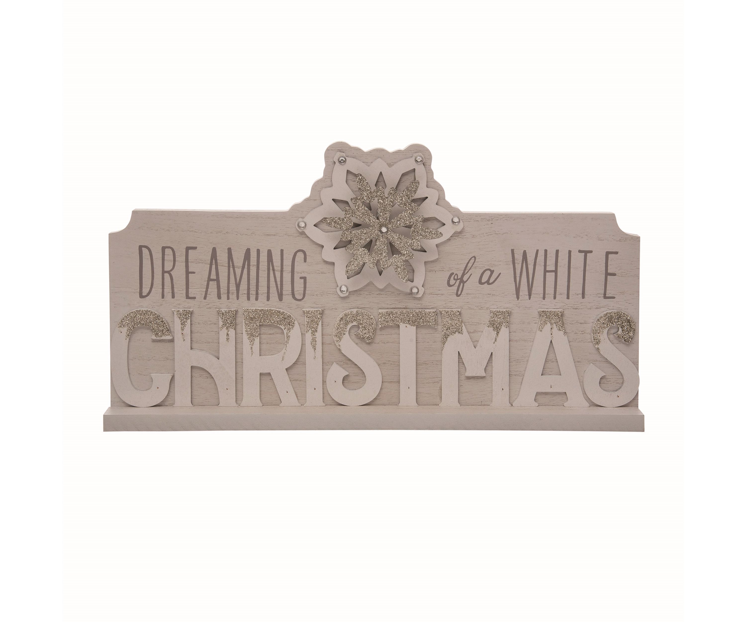 Transpac Wood 15 in. Multicolor Christmas Layered Decor