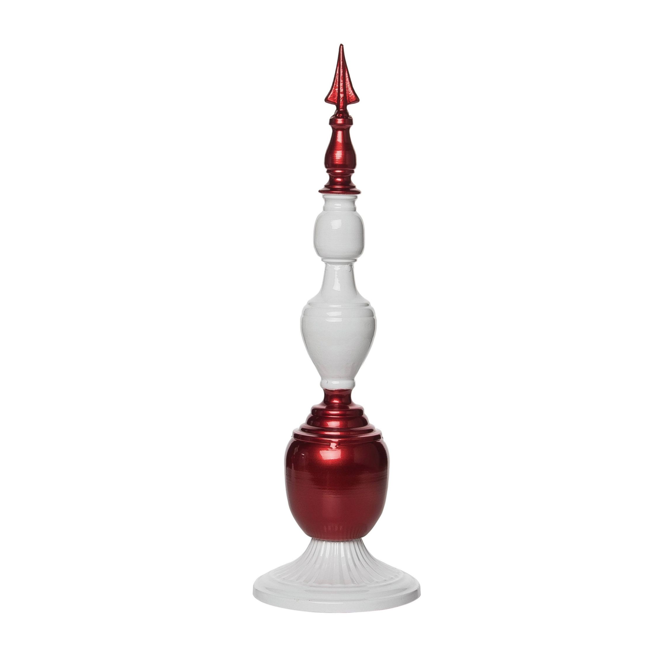 Transpac Christmas Small Metal Peppermint Porch Decor
