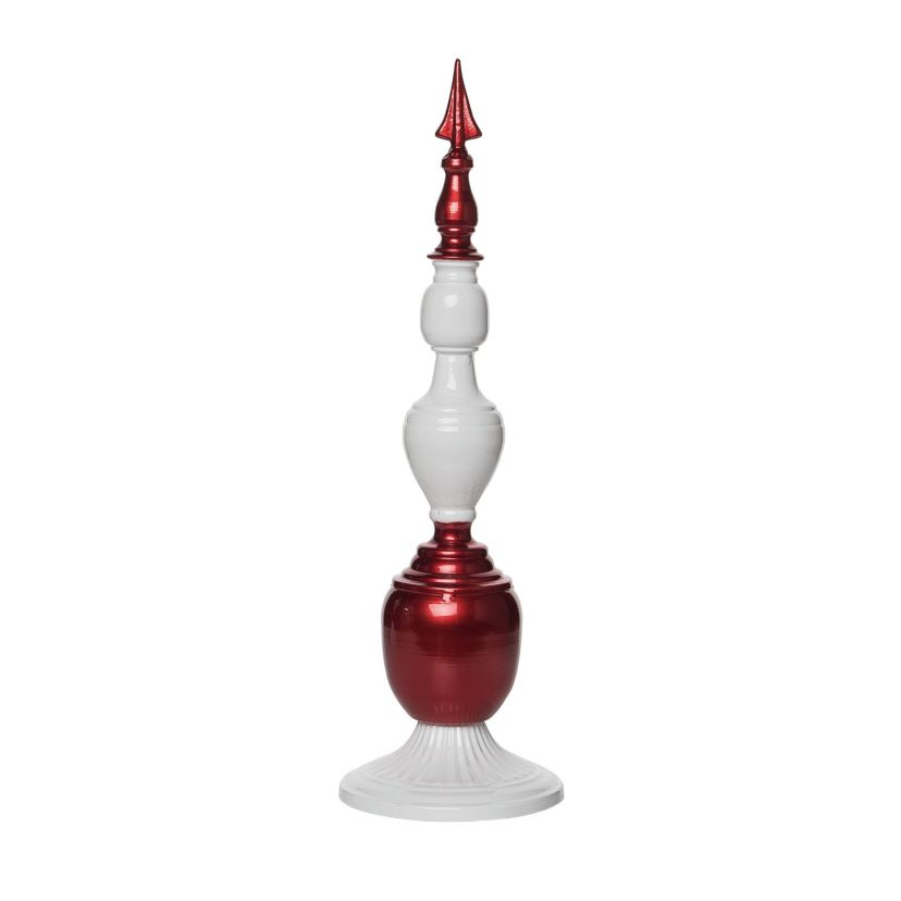 Transpac Christmas Small Metal Peppermint Porch Decor