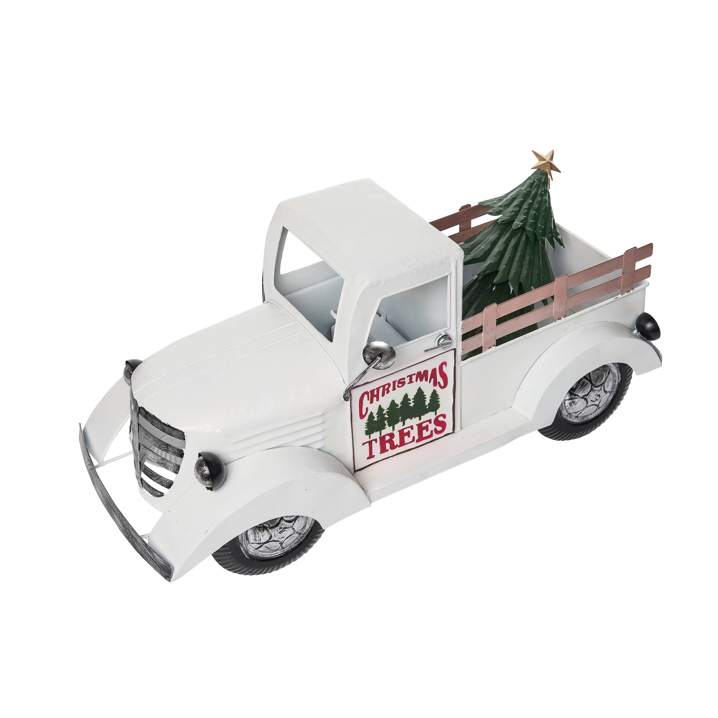 Transpac Christmas Metal Christmas Farm Truck