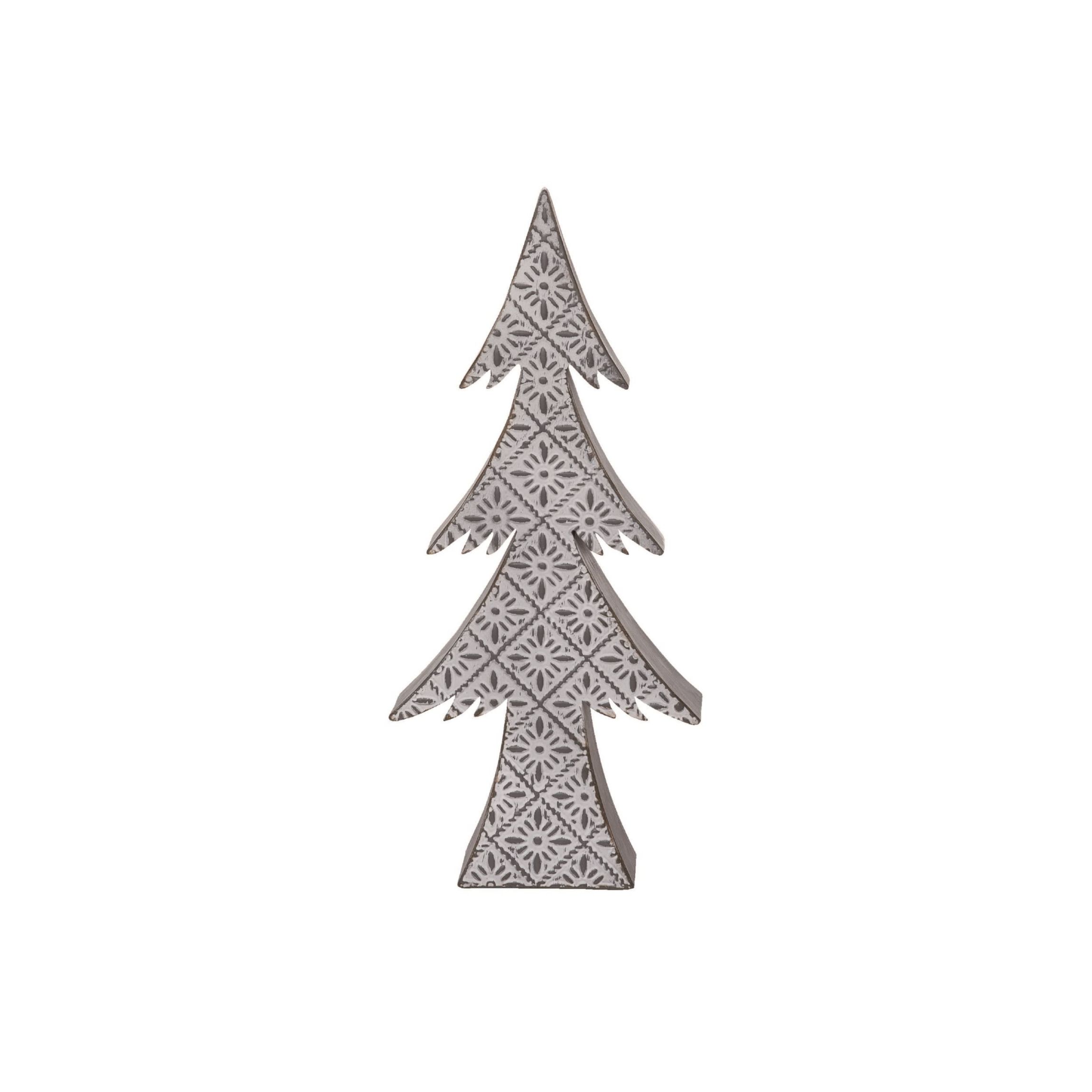 Transpac Christmas Small Metal Punch Tree