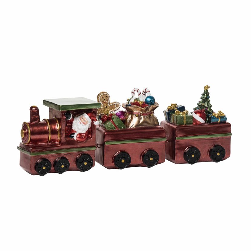 Transpac Christmas Resin Christmas Train Decor