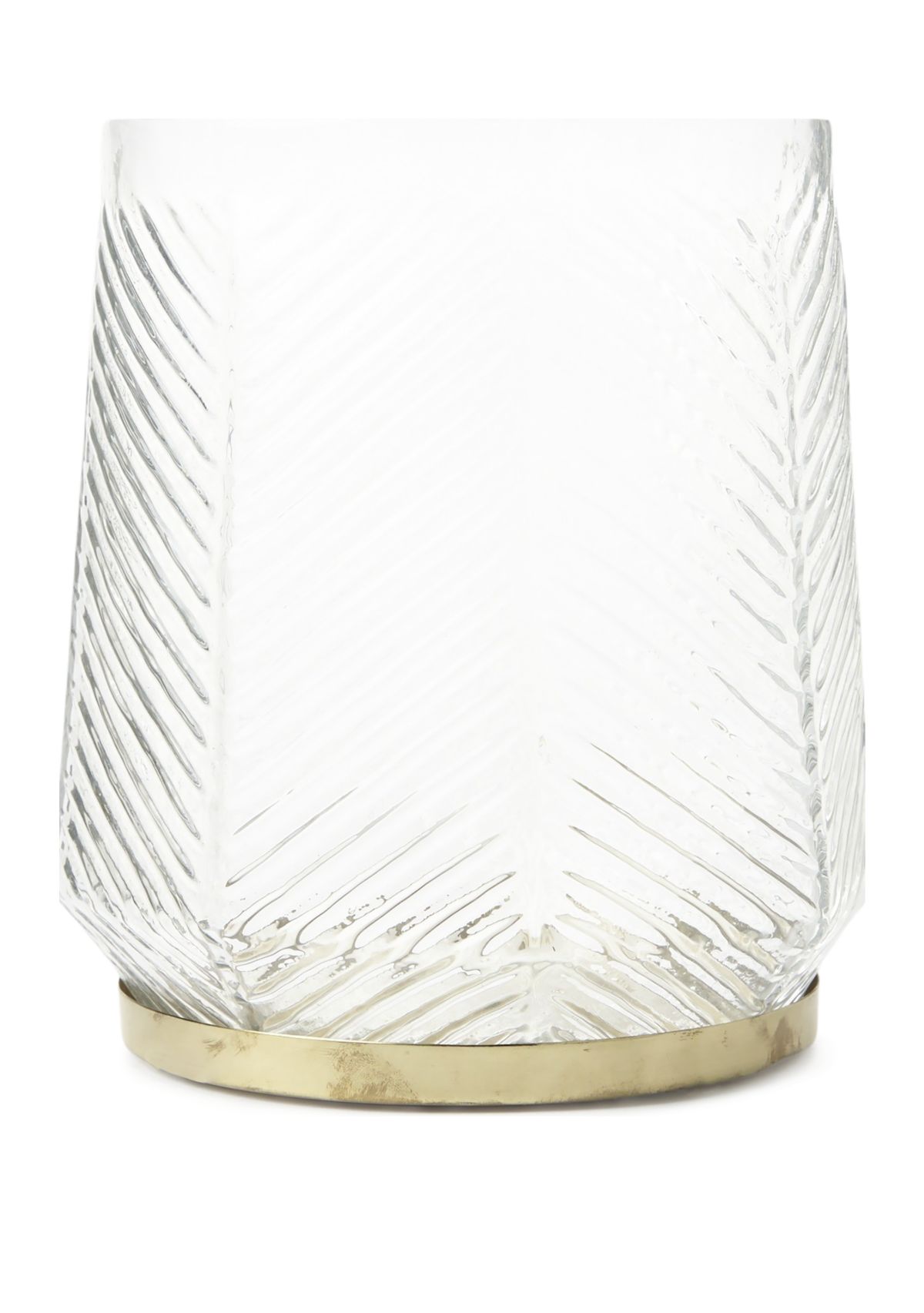 Large Cut Glass Hurricane