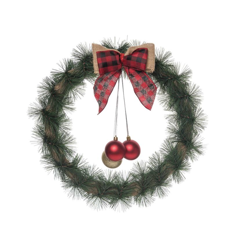 Transpac Christmas Holiday Orn Wreath