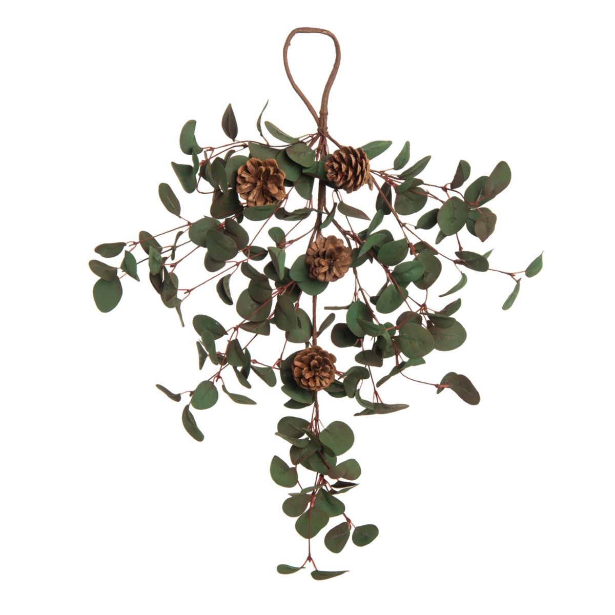 Transpac Christmas Eucalyptus Teardrop