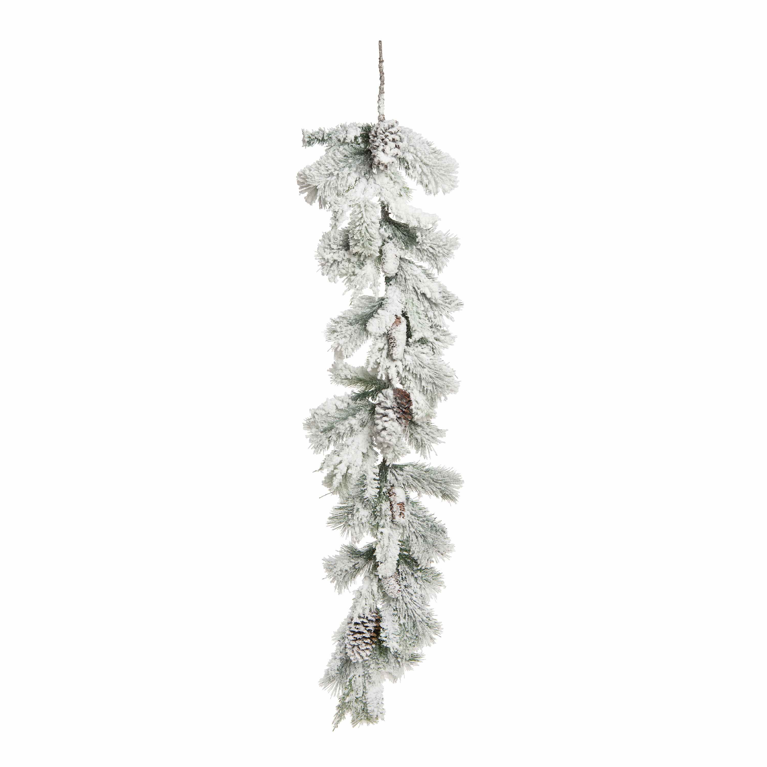 Transpac Christmas Frosted Pine Garland