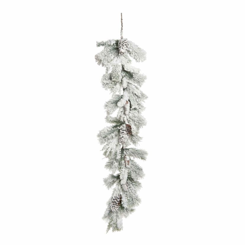 Transpac Christmas Frosted Pine Garland